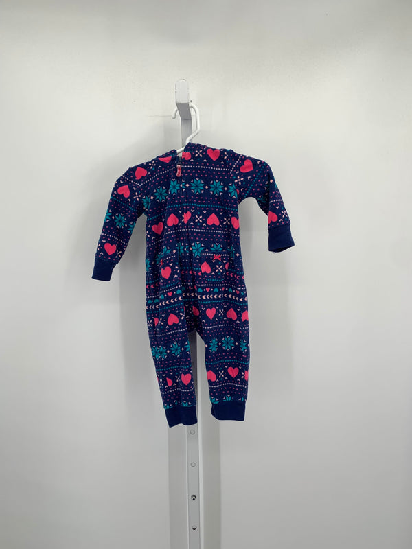 Carters Size 6 Months Girls Long Slv. Romper