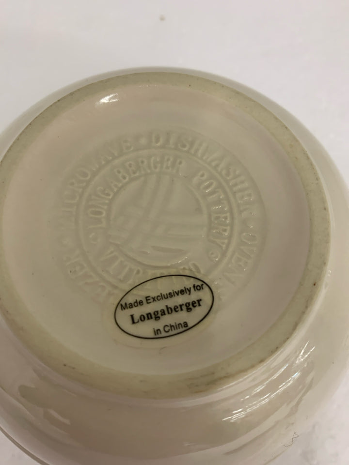 2 PC WOVEN TRADITIONS MUG/PLATE LONGABERGER.
