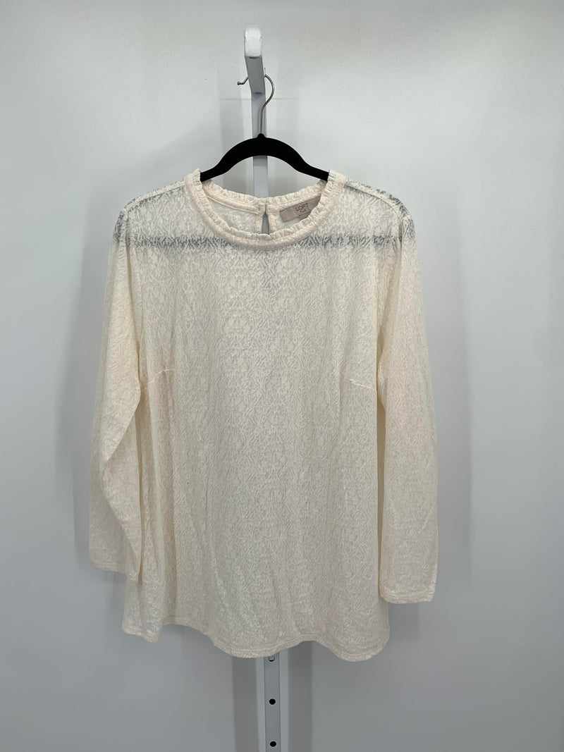 Loft Size 16/18 W Womens Long Sleeve Shirt