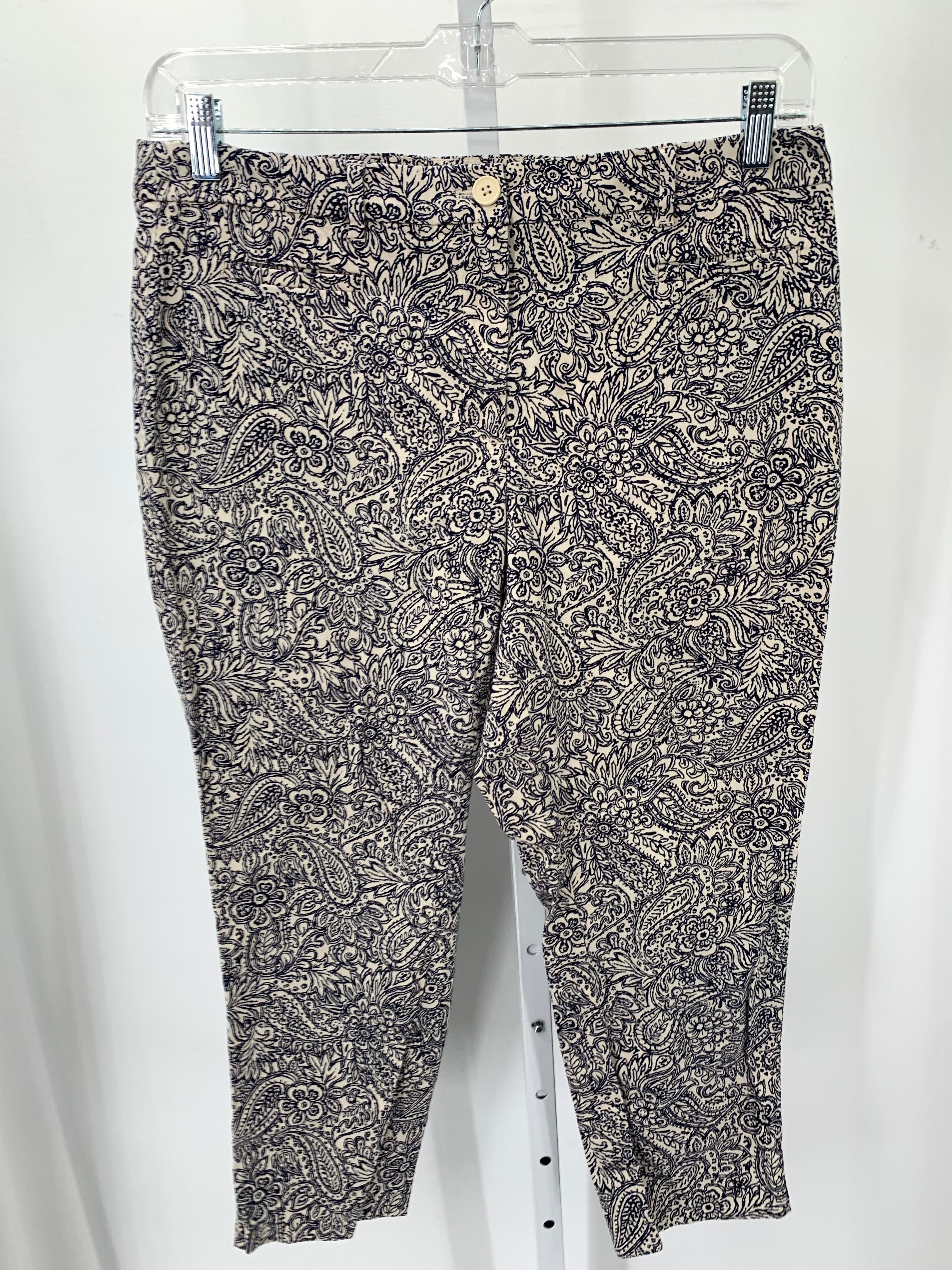 Talbots Size 14 W Womens Cropped Pants