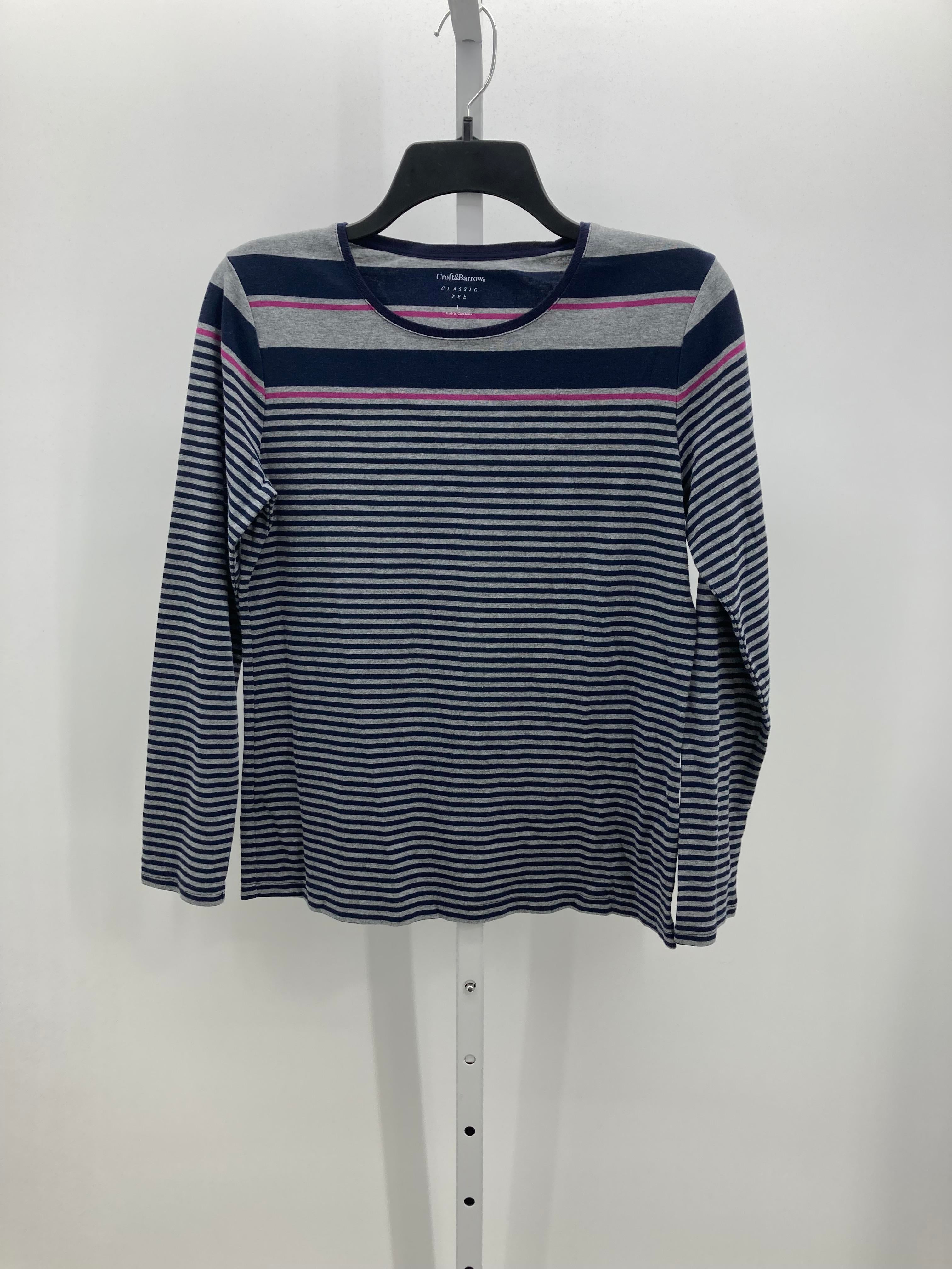 Croft & Barrow Size Large Misses Long Sleeve Shirt