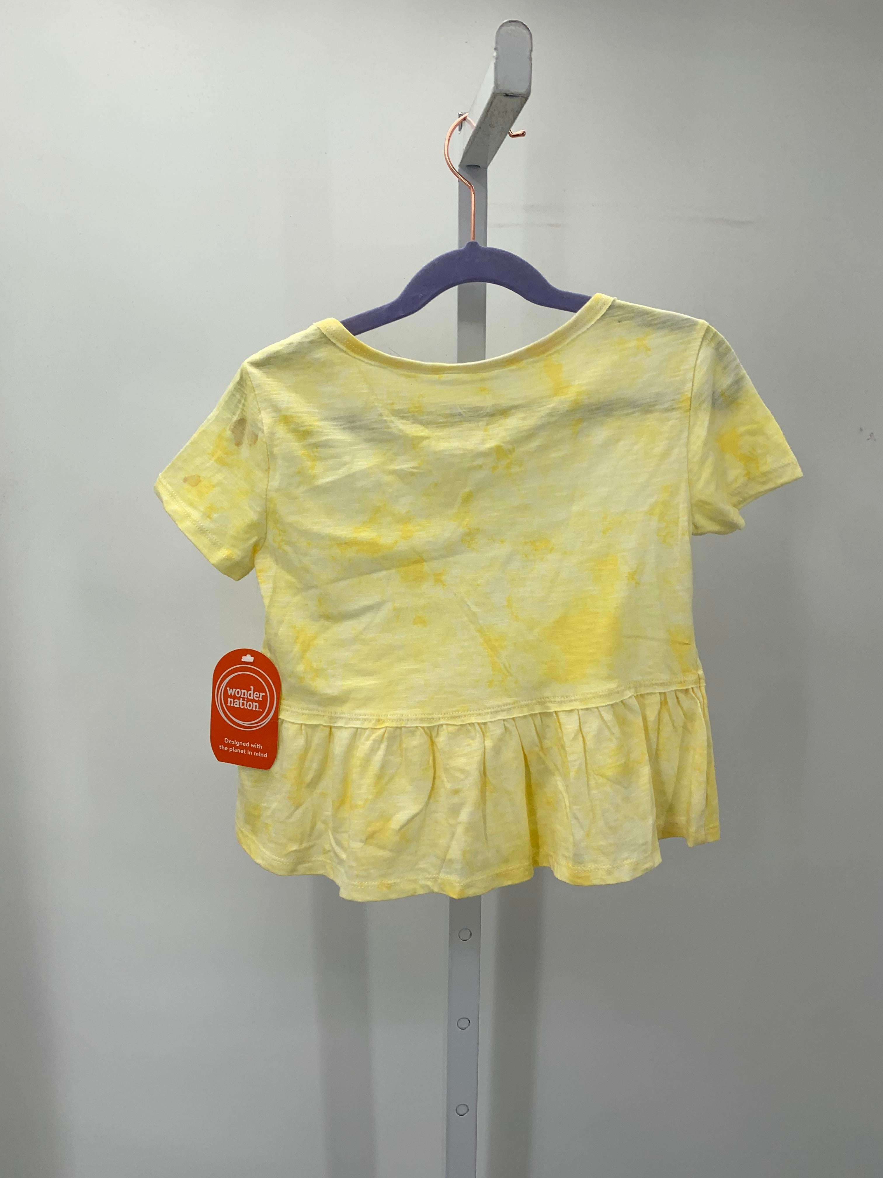 Wonder Nation Size 4-5 Girls Short Sleeve Shirt