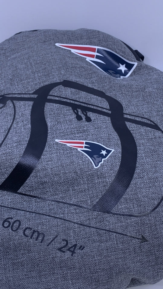 NWT GRAY PATRIOTS GYM BAG W/ ZIP UP BAG