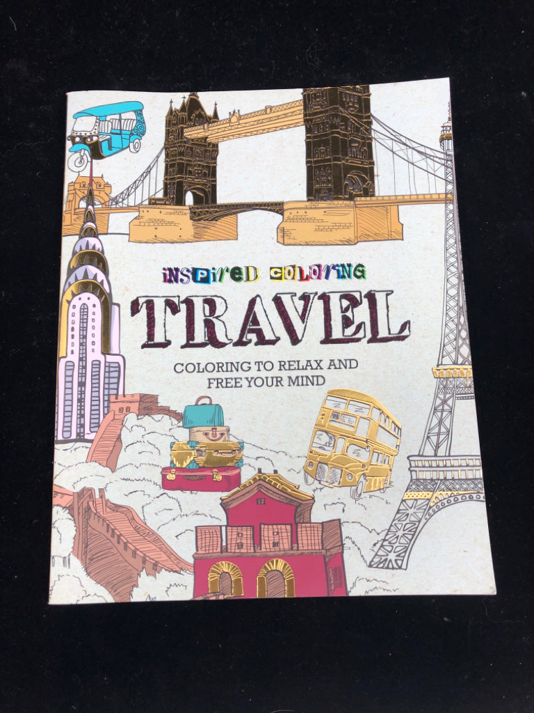 TRAVEL COLORING BOOK.