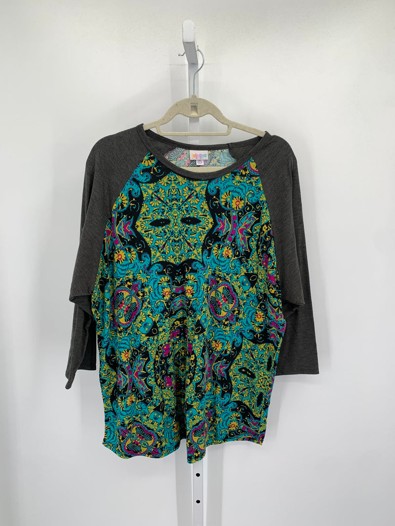 Lularoe Size 3X Womens 3/4 Sleeve Shirt