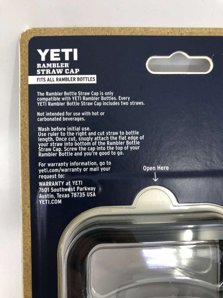 NIP YETI RAMBLER STRAW CAP.