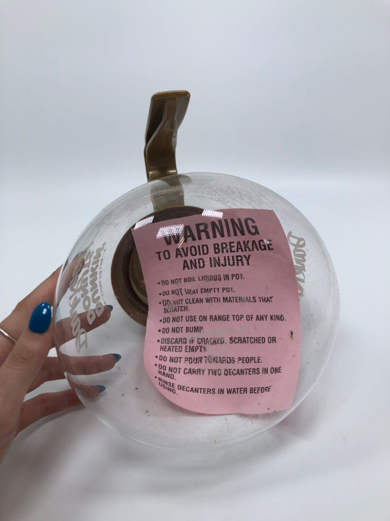 DUNKIN DONUTS DARK ROAST COFFEE POT.