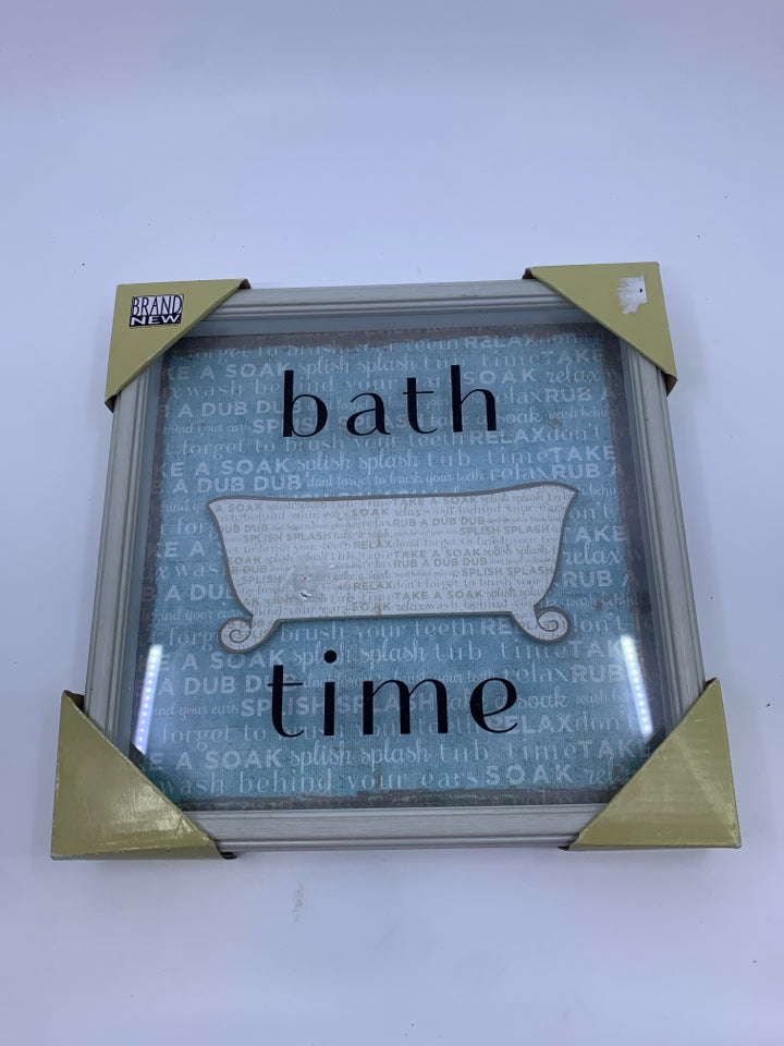 BATH TIME WALL ART.