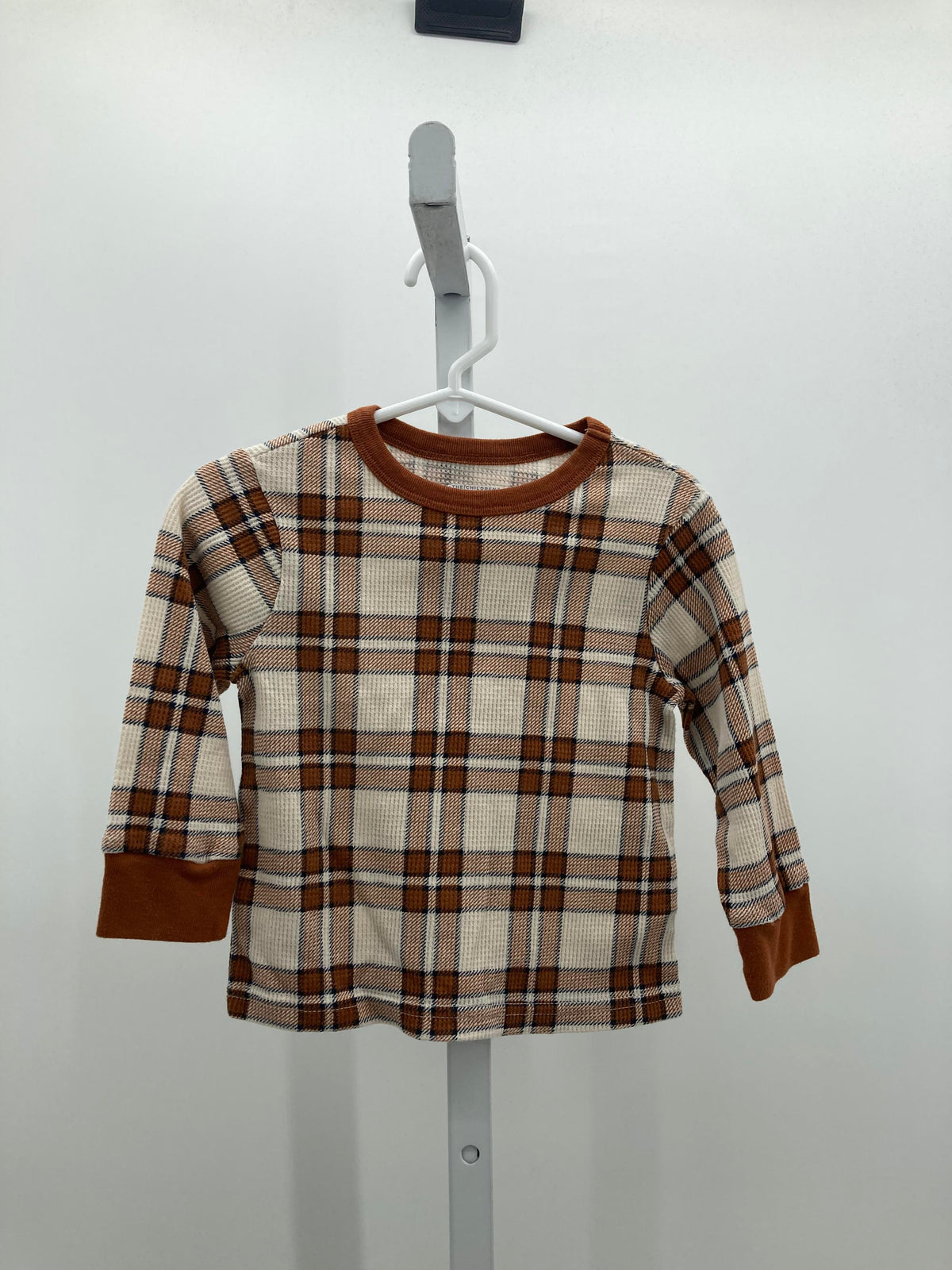 PLAID WAFFLE KNIT