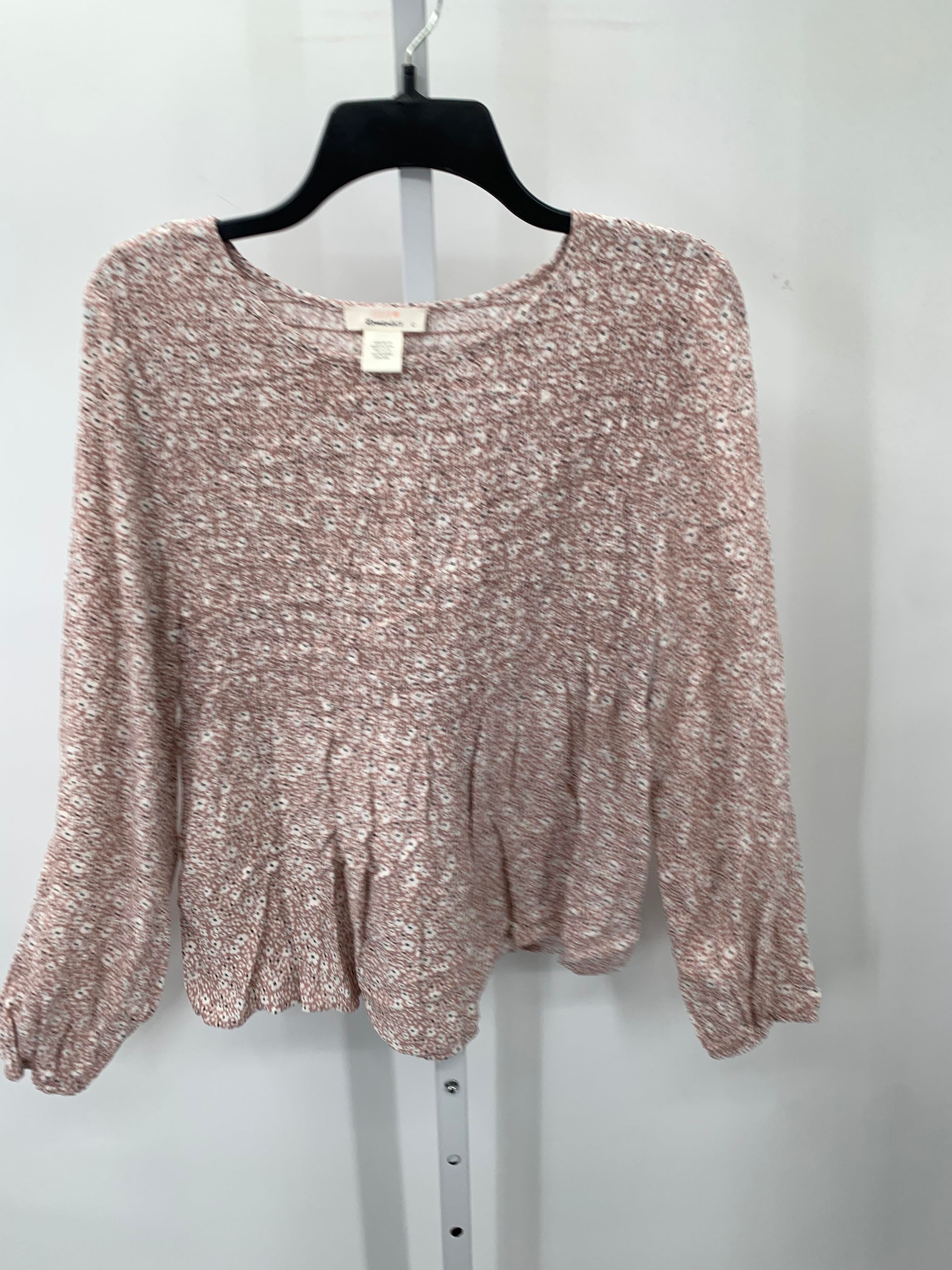Size Large Juniors Long Sleeve Shirt