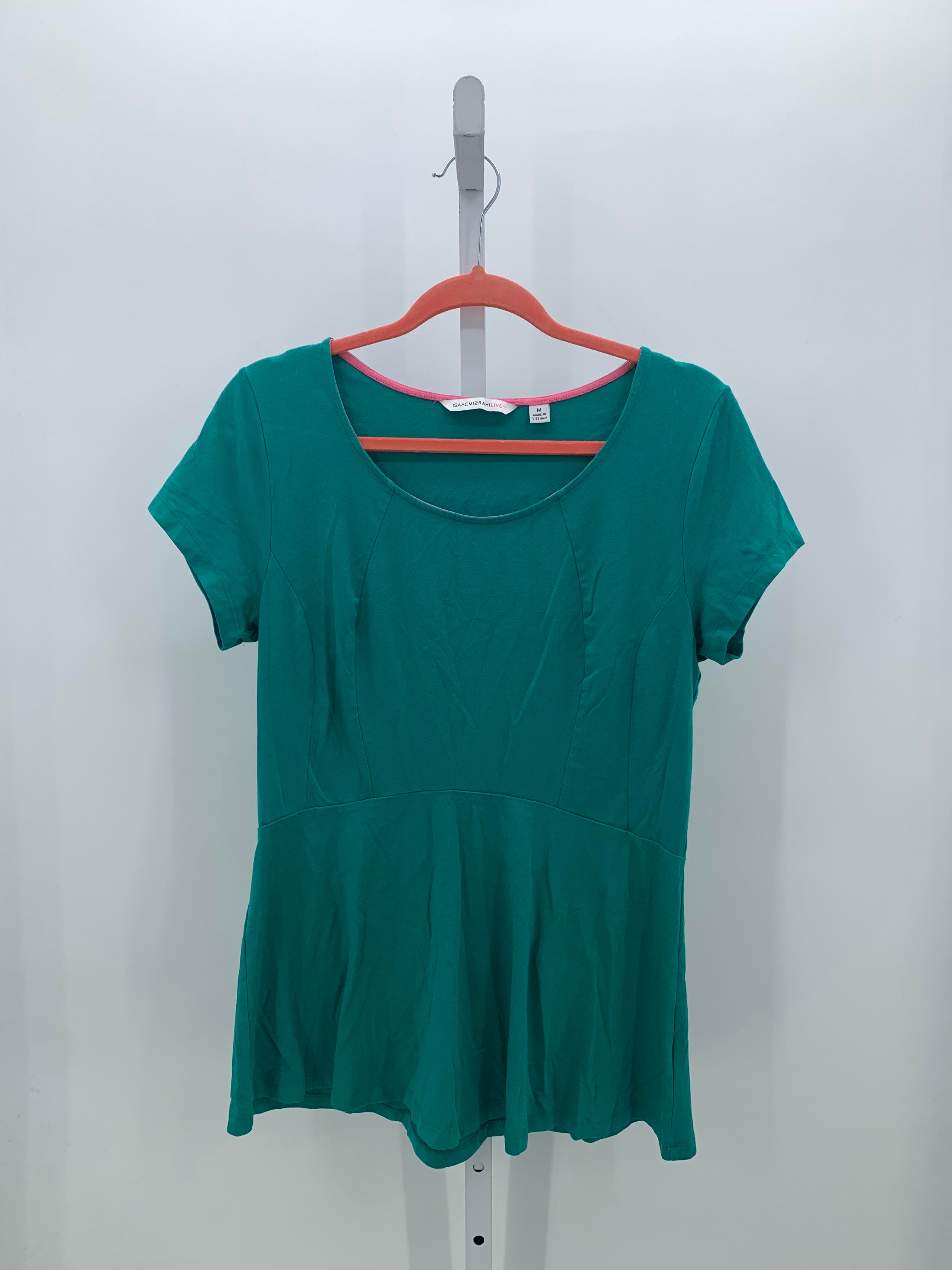Isaac Mizrahi Size Medium Misses Short Sleeve Shirt