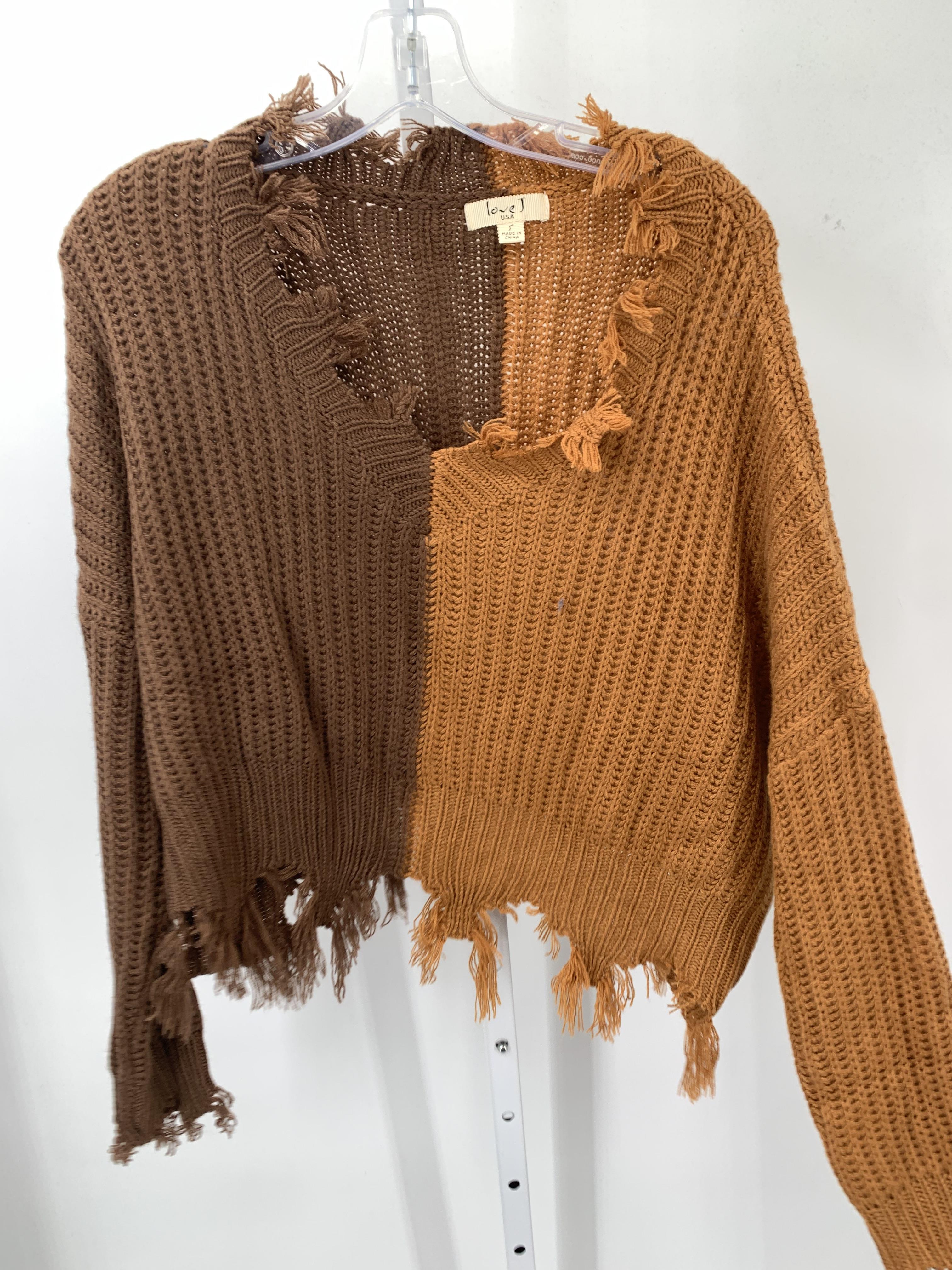 Love J Size Small Juniors Long Sleeve Sweater
