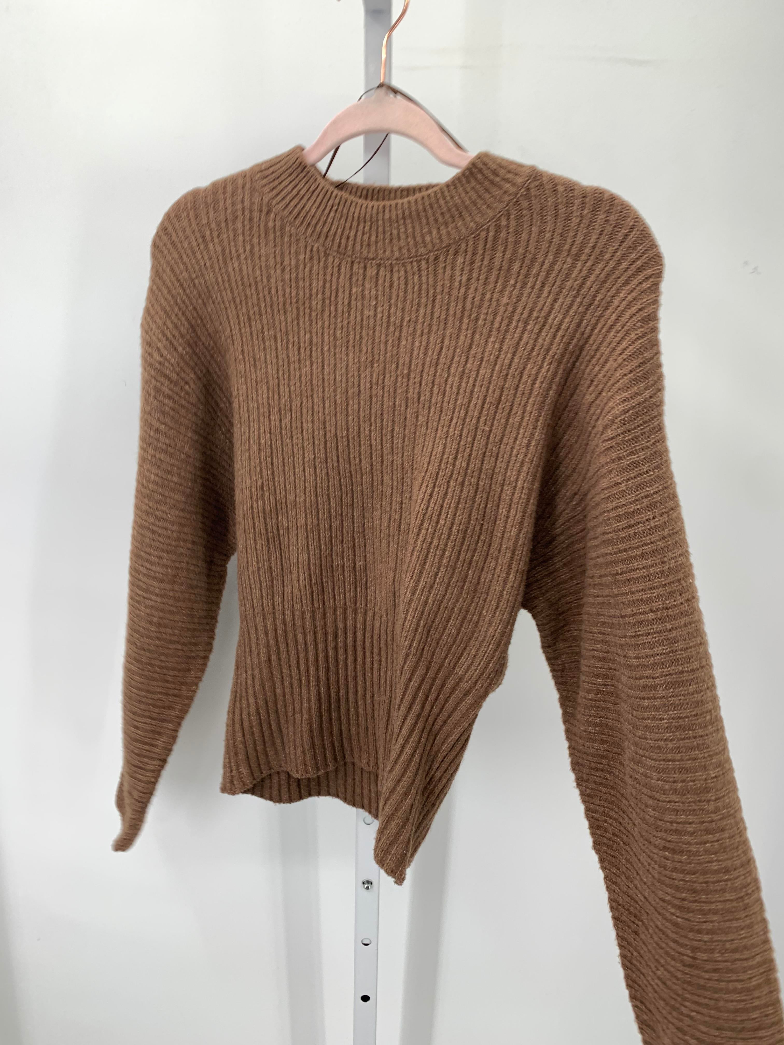 Pink Rose Size Medium Juniors Long Sleeve Sweater