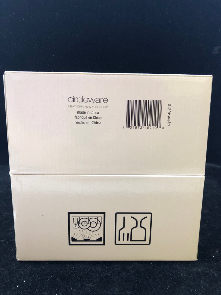 4 NIB SIMPLE HOME GLASSES.