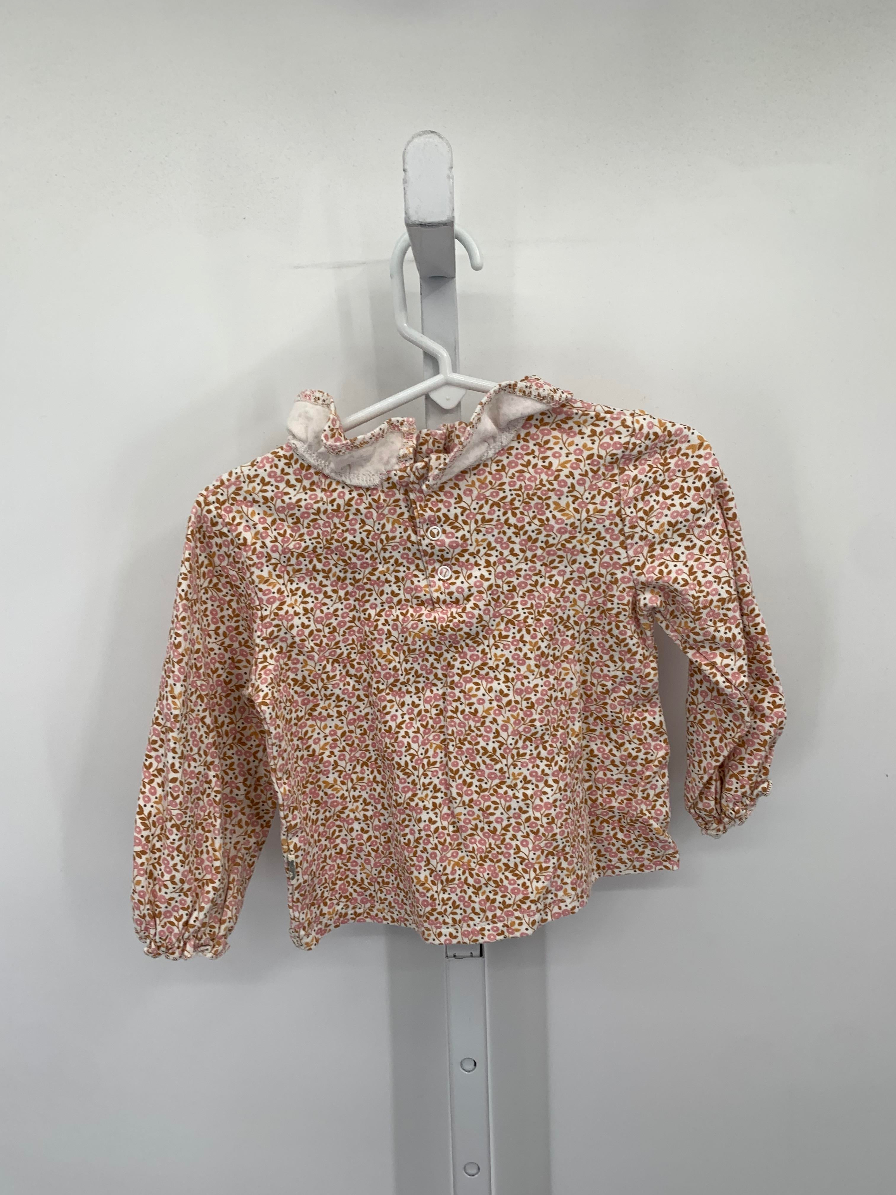 Rabbit + Bear Size 2T Girls Long Sleeve Shirt