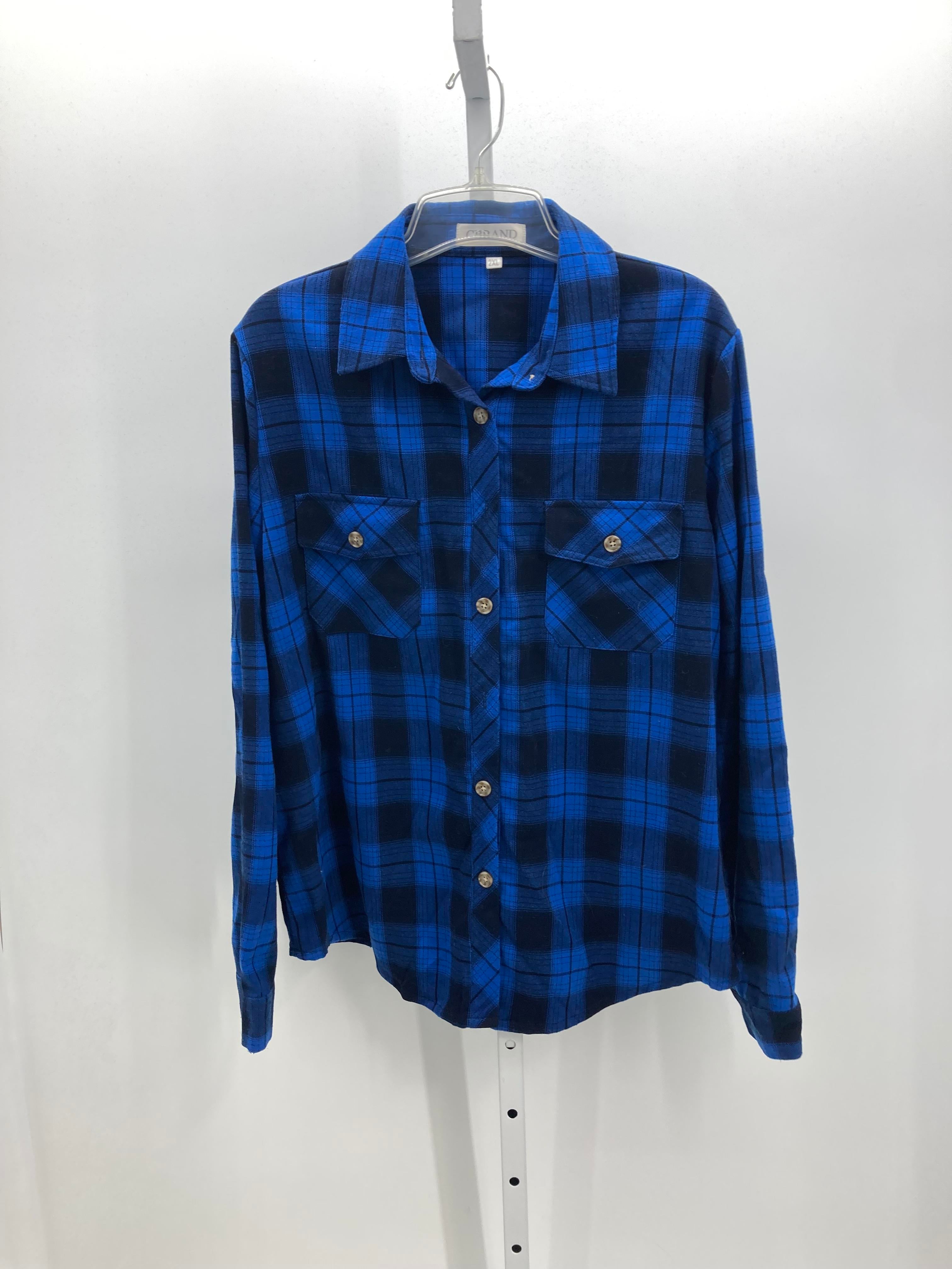 Size 2X Womens Long Sleeve Shirt