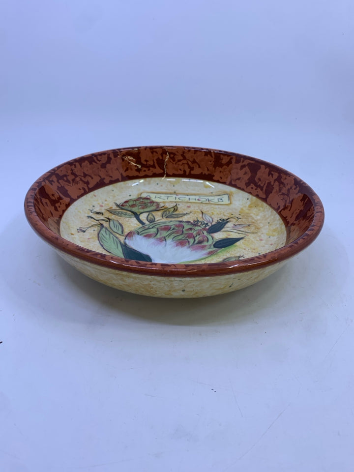 SHALLOW ARTICHOKE BOWL.