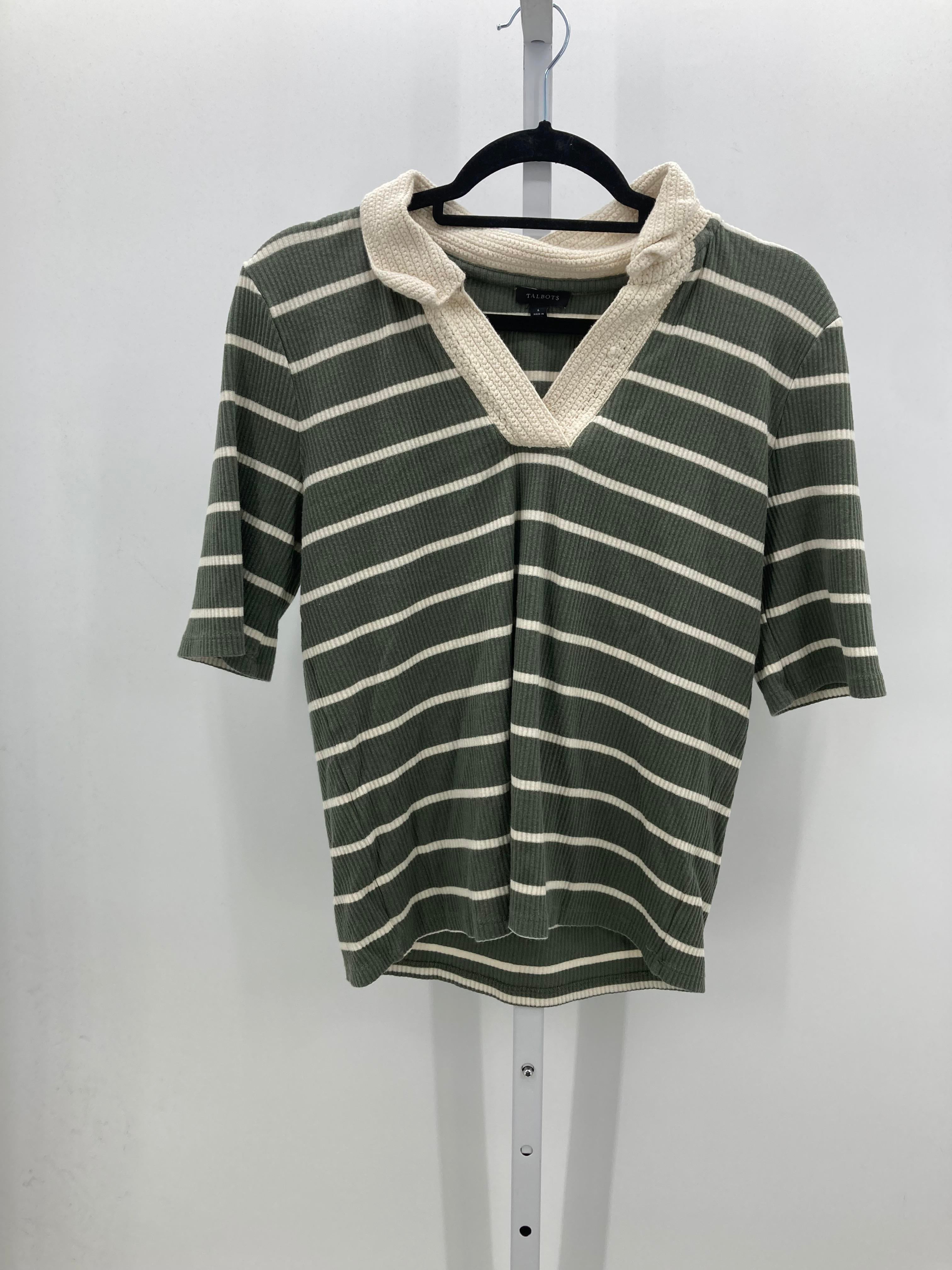 Talbots Size Medium Misses Short Sleeve Shirt