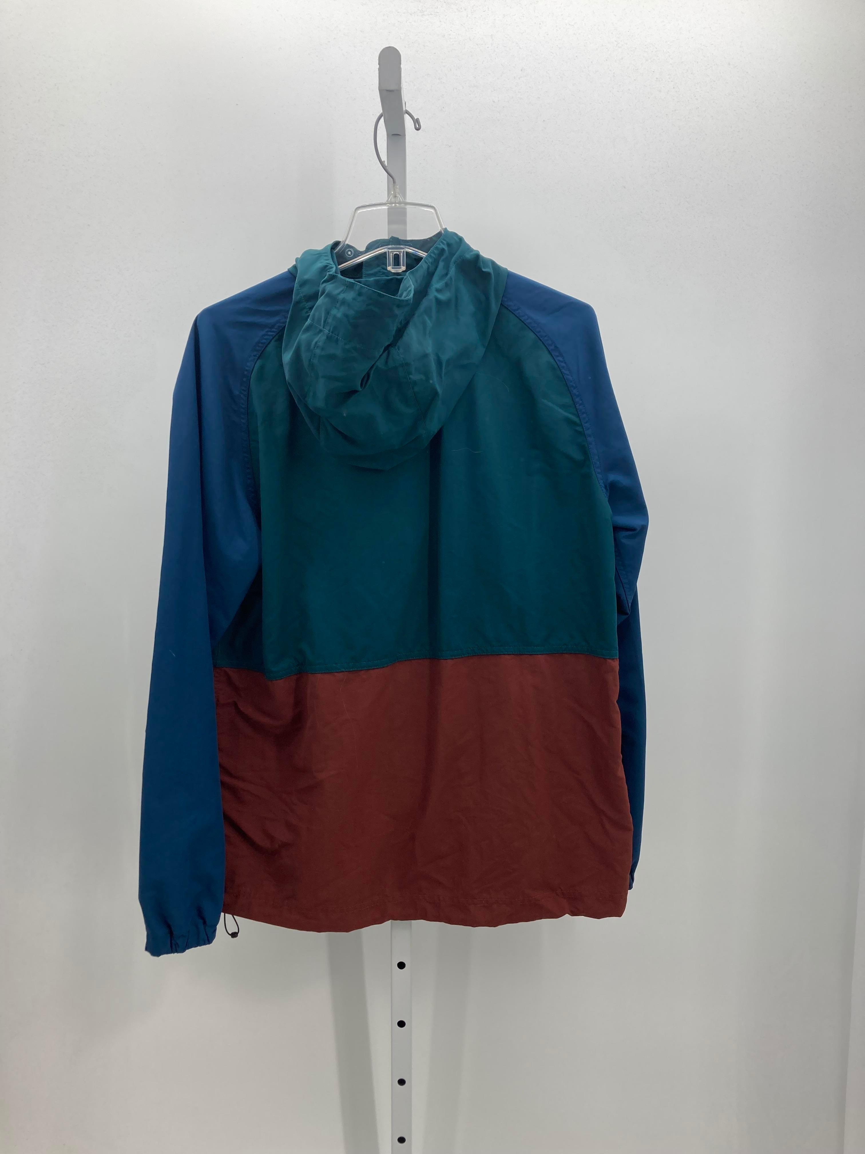 GREEN/ BLUE ZIP JACKET