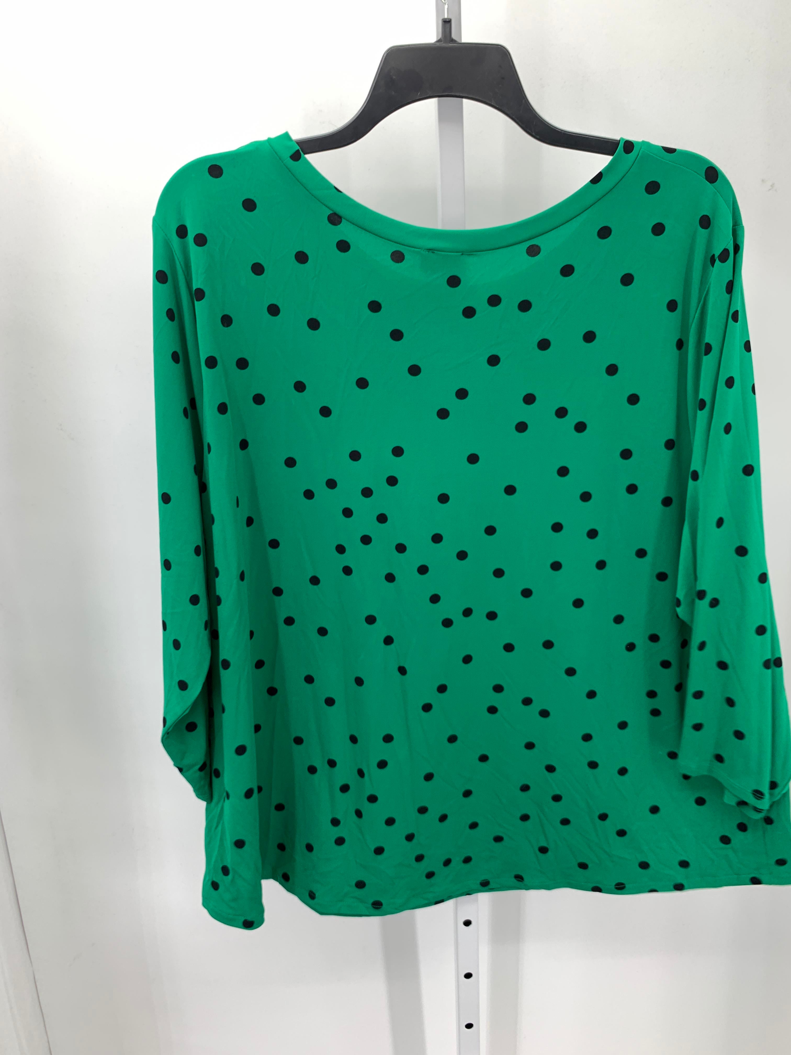 Worthington Size 4X Womens 3/4 Sleeve Shirt