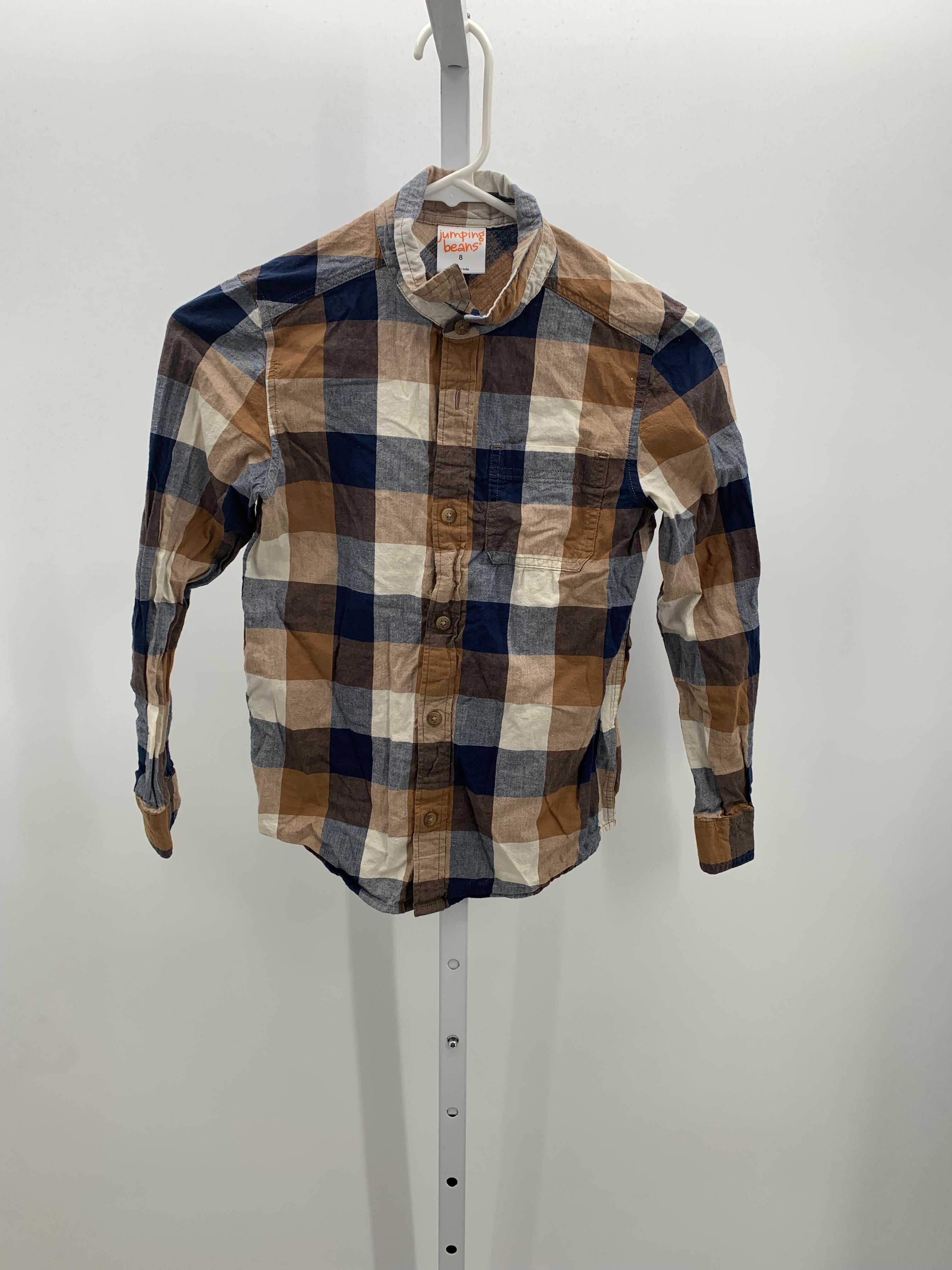 NAVY PLAID BTN DOWN