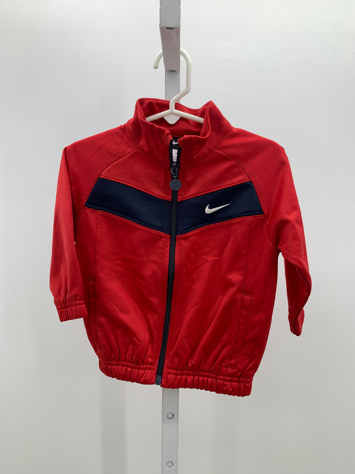 NAVY STRIPE ZIP JACKET