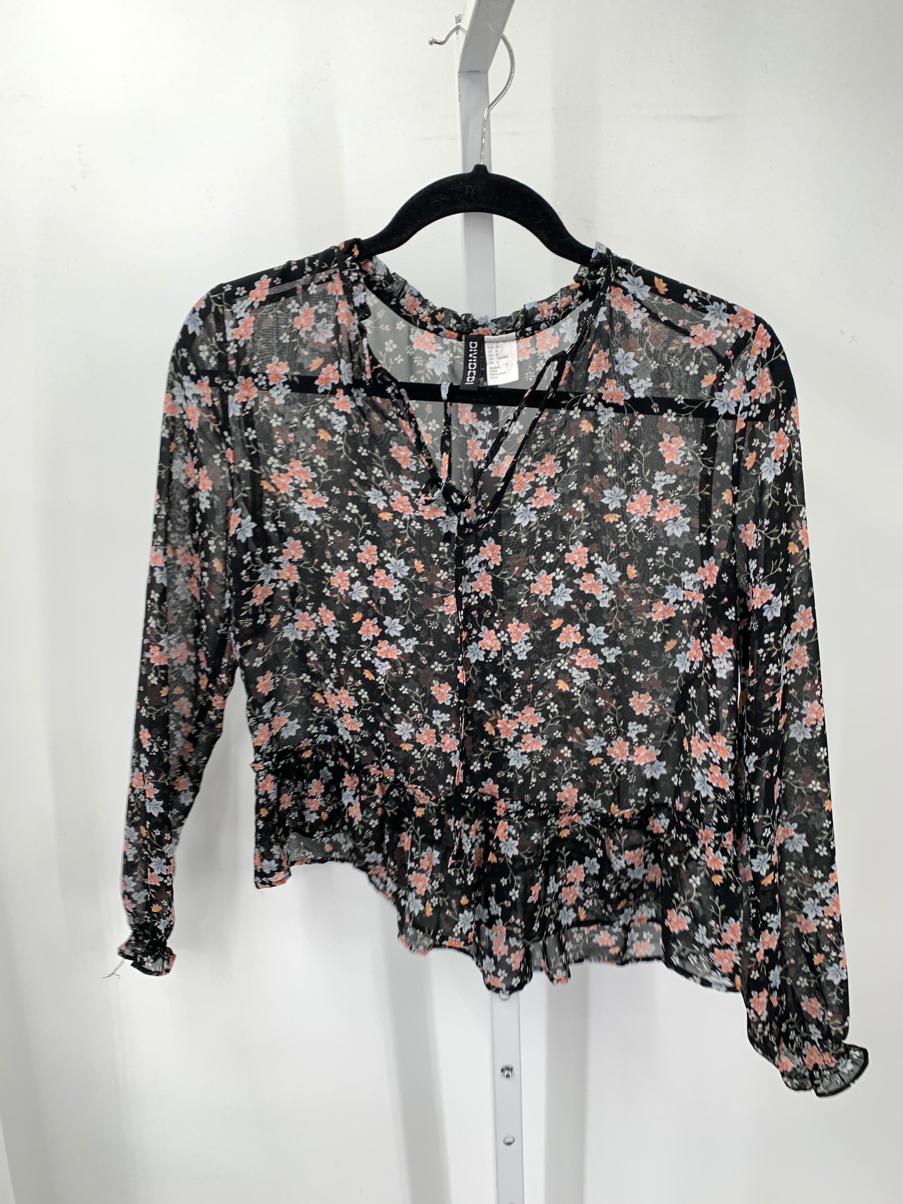 Divided Size 8 Juniors Long Sleeve Shirt