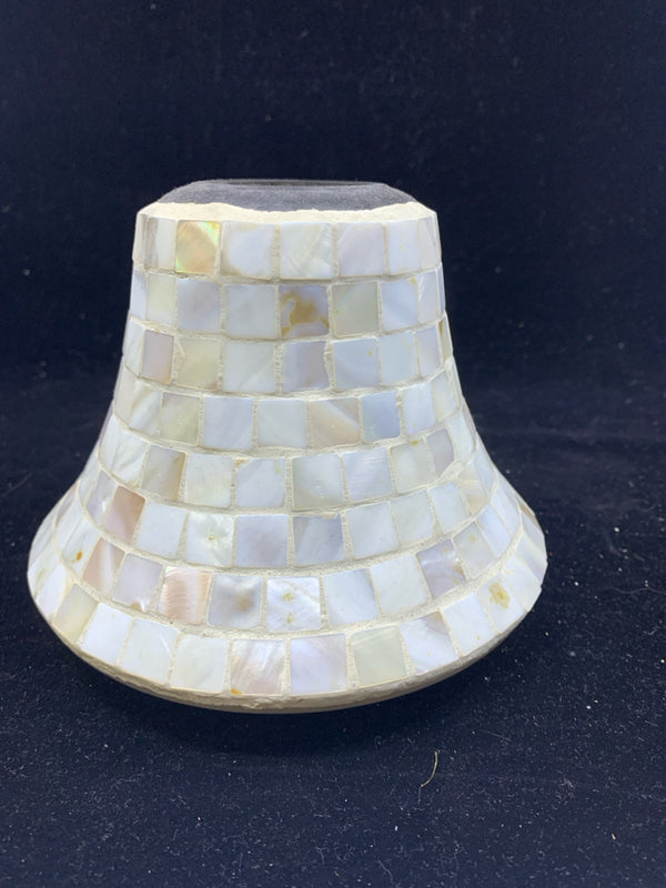 GLASS MOSAIC CANDLE SHADE TOPPER.