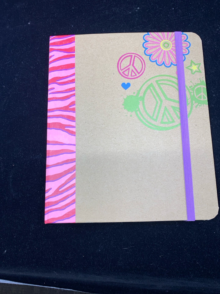 PEACE SIGN KIDS 3 RING NOTEBOOK.