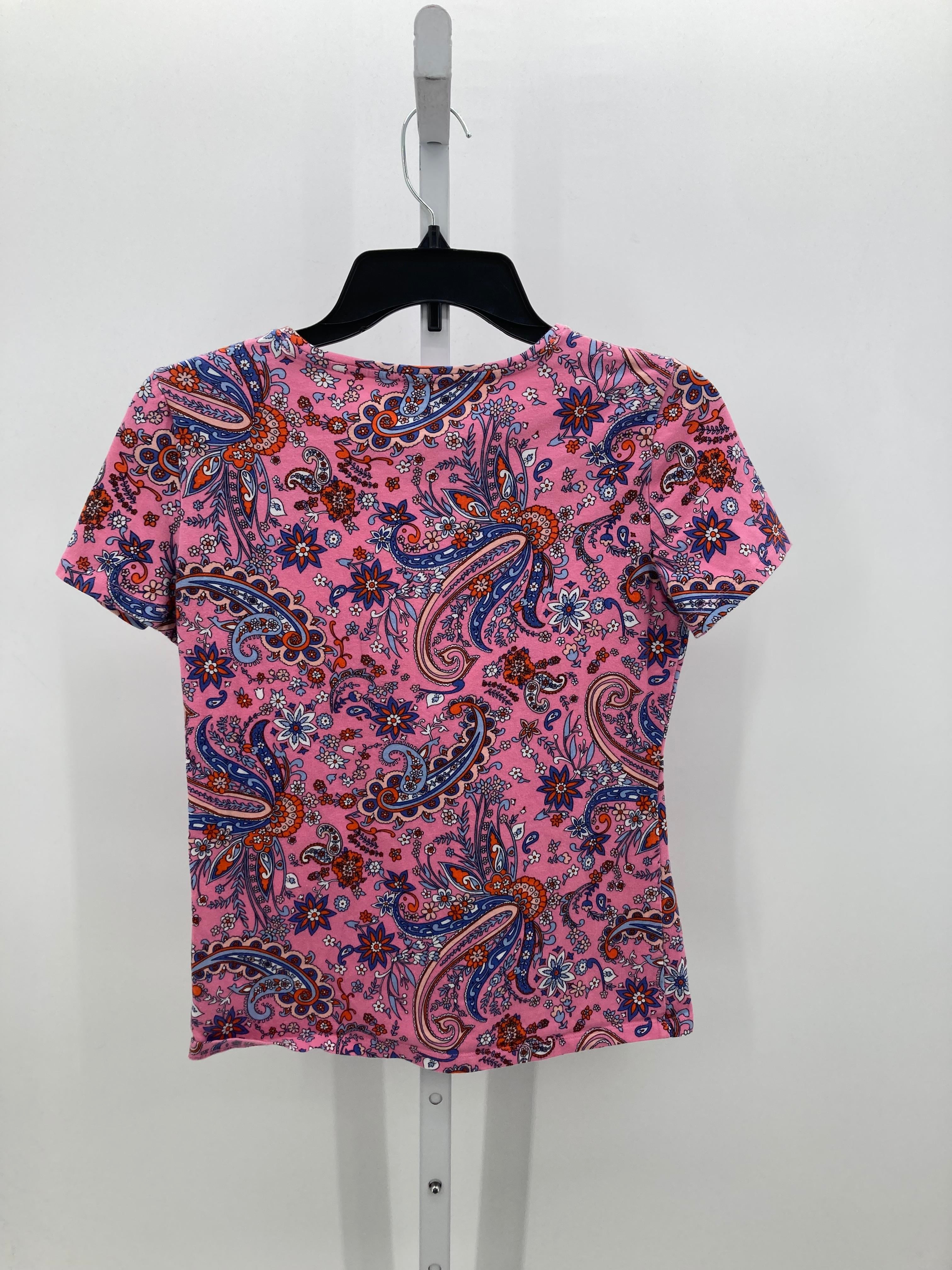Talbots Size X Small Petite Petite Short Sleeve Shirt