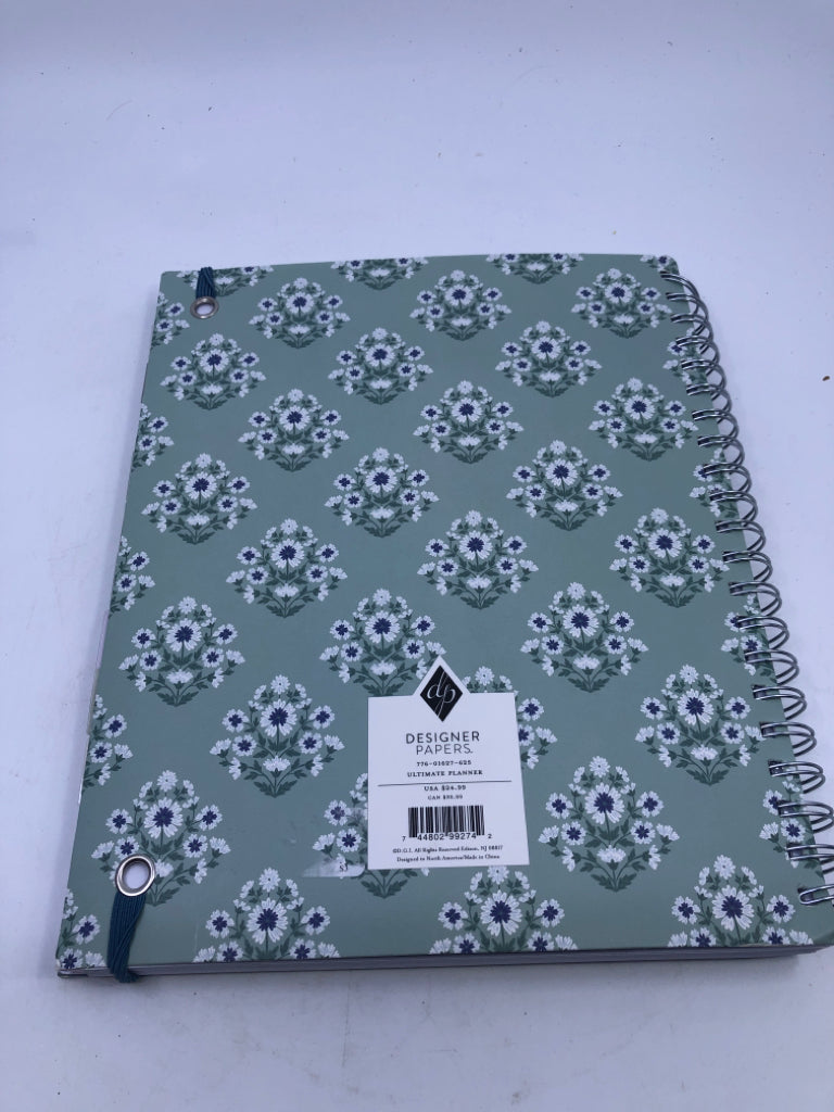 2026 PLANNER GREEN/BLUE FLORAL