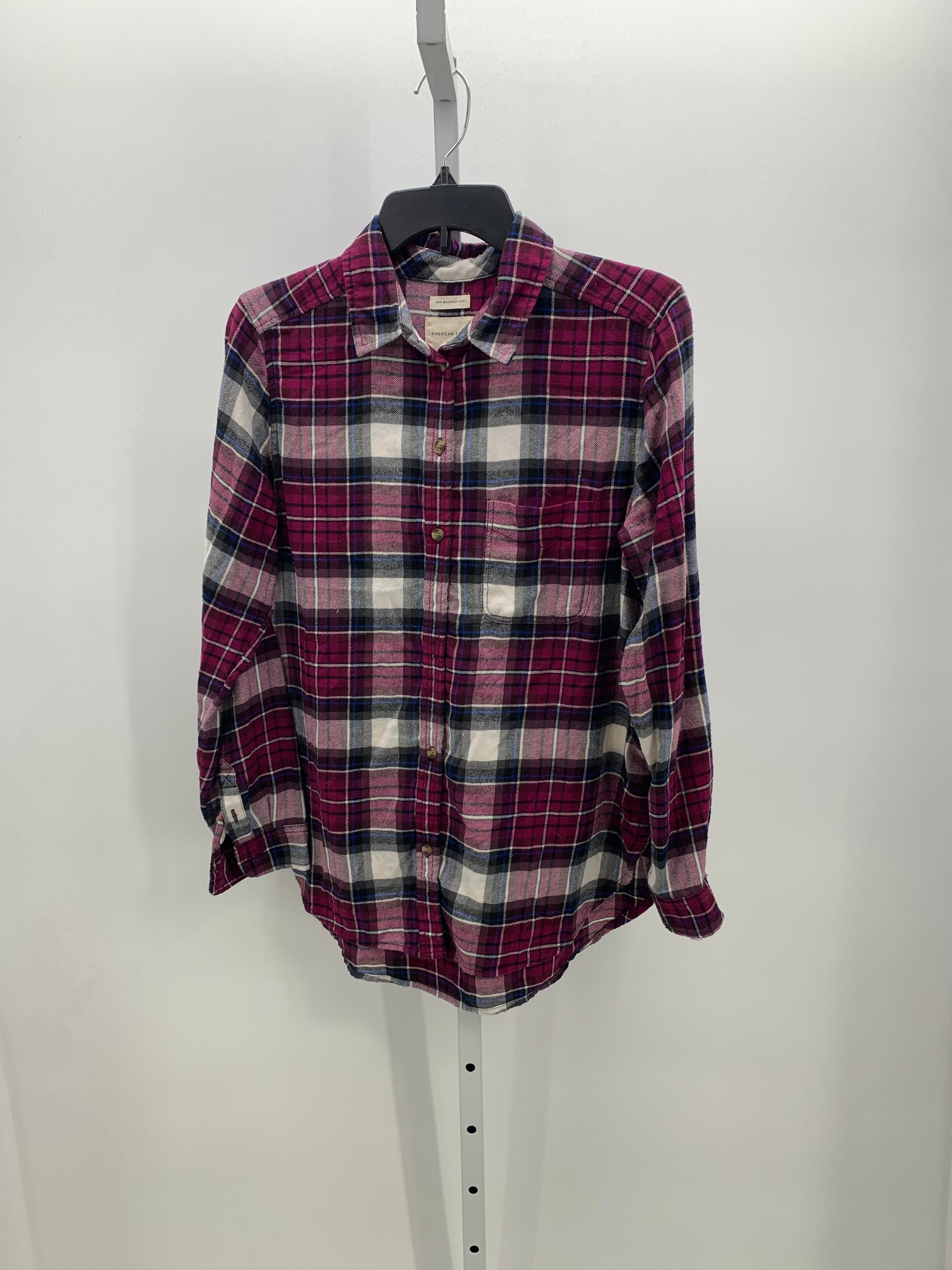 American Eagle Size Medium Juniors Long Sleeve Shirt