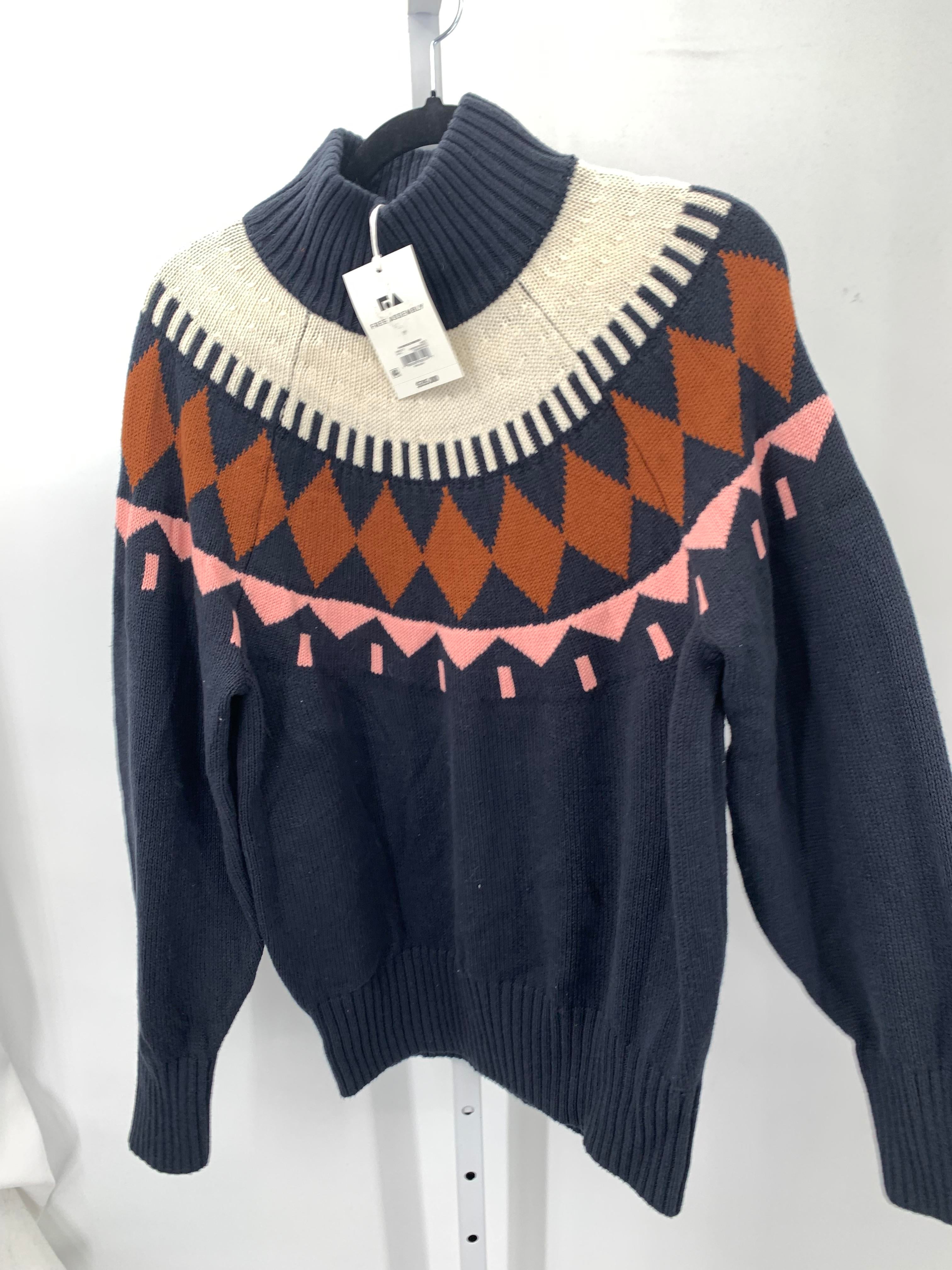Free Assembly Size Large Misses Long Slv Sweater