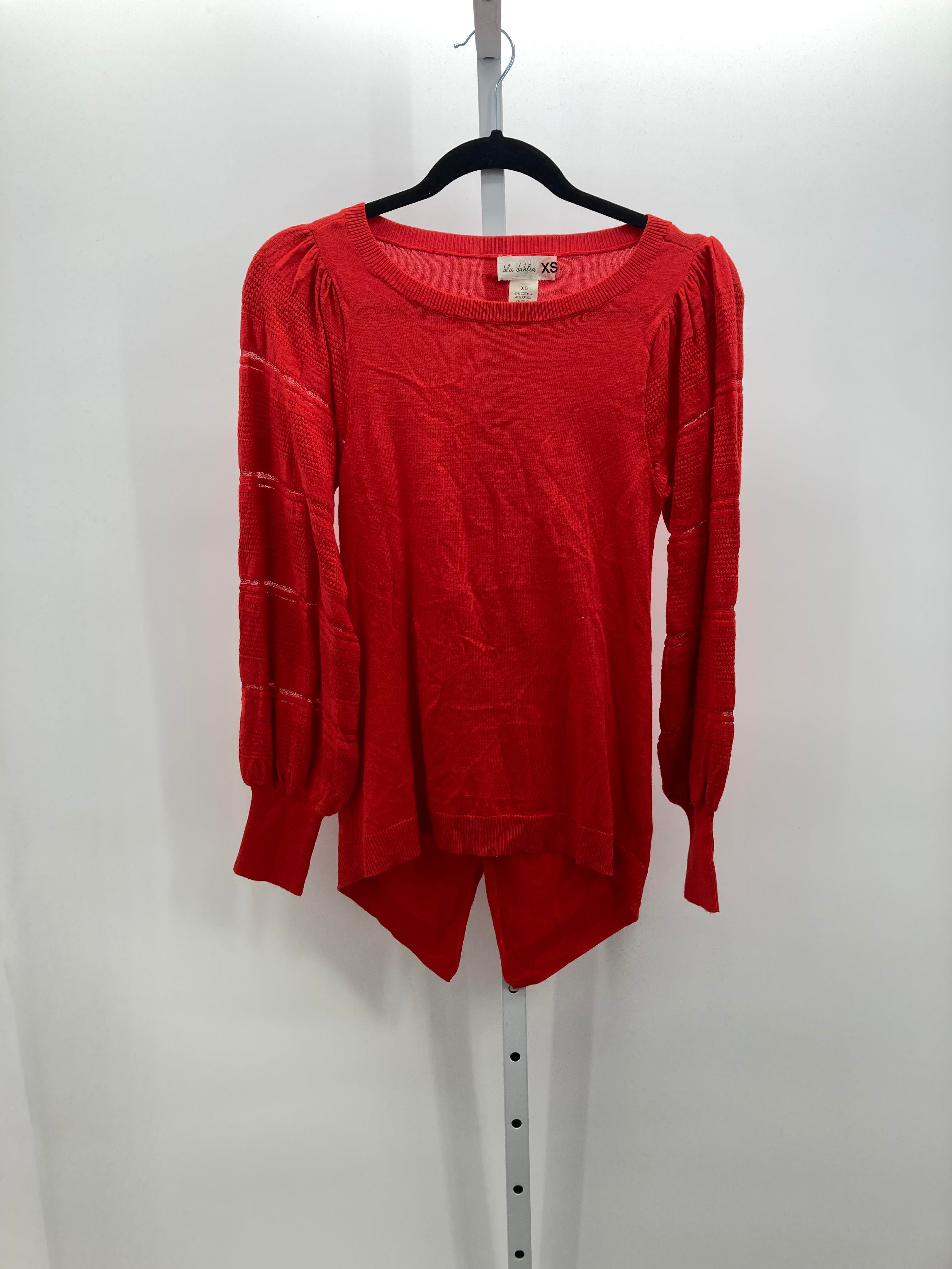 Size X Small Juniors Long Sleeve Sweater