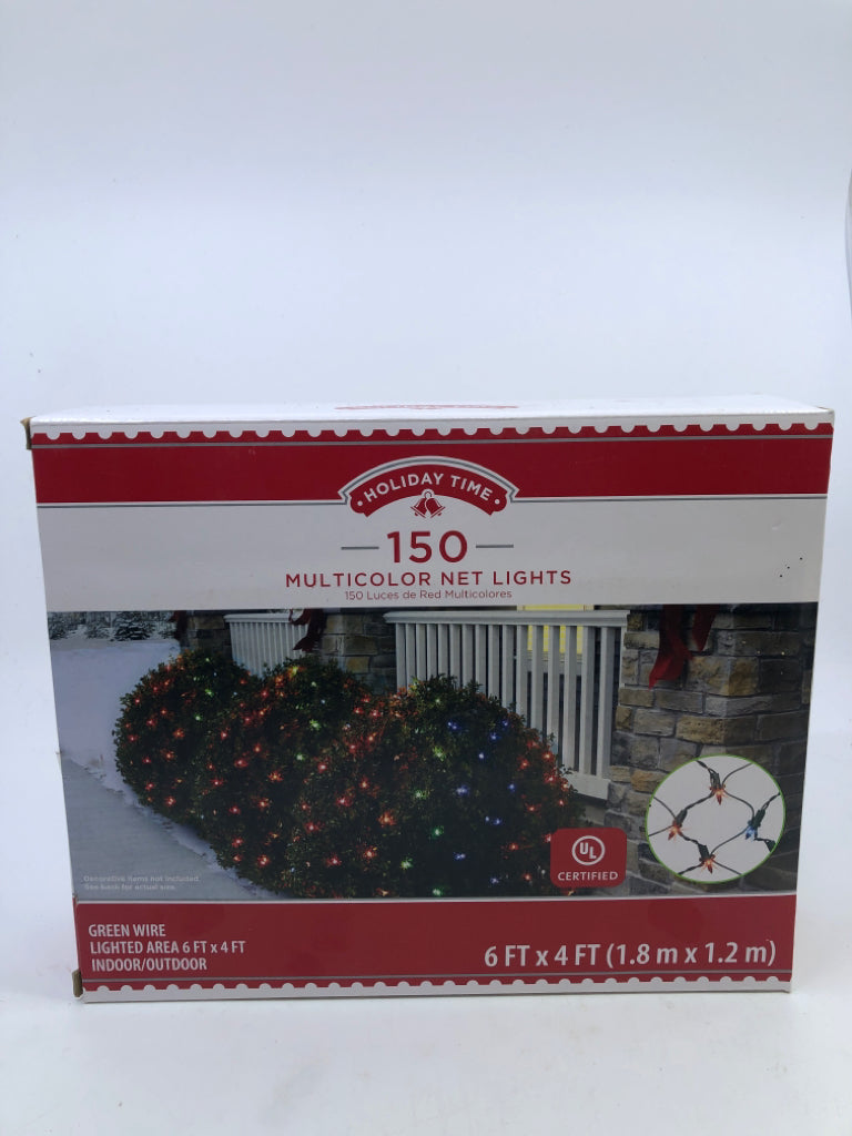 NIB MULTICOLRED NET LIGHTS.