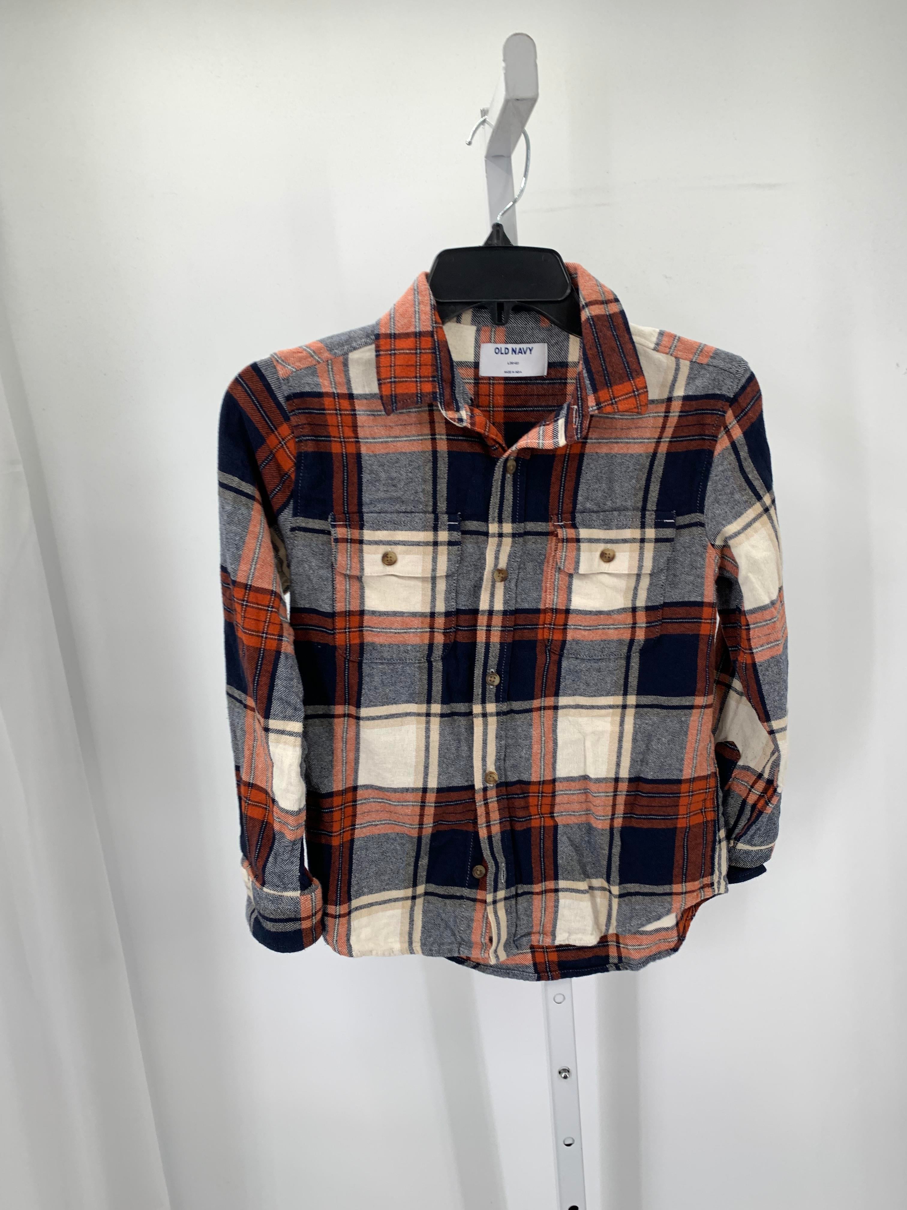 BLUE PLAID BTN DOWN