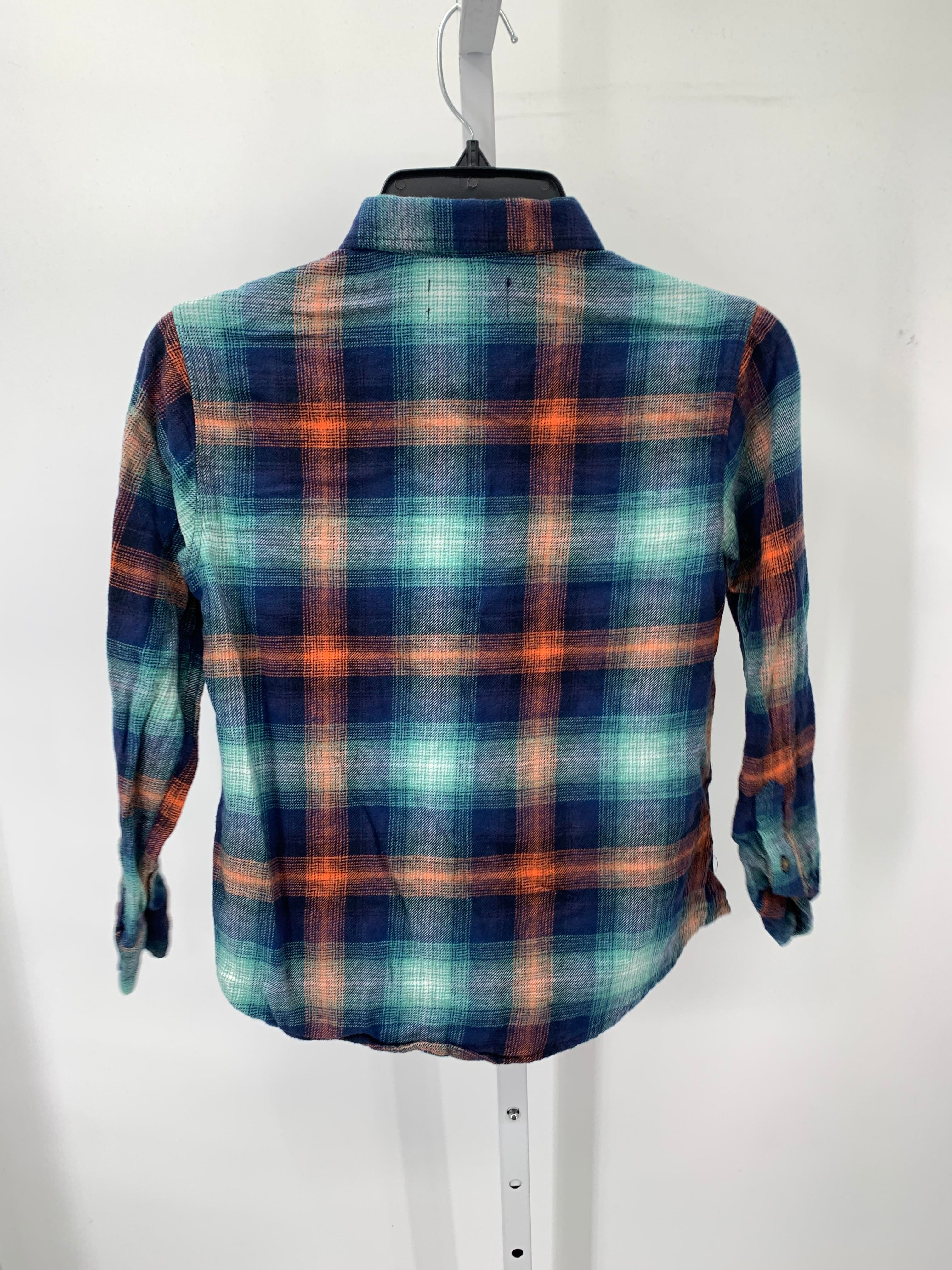 ORANGE PLAID BTN DOWN