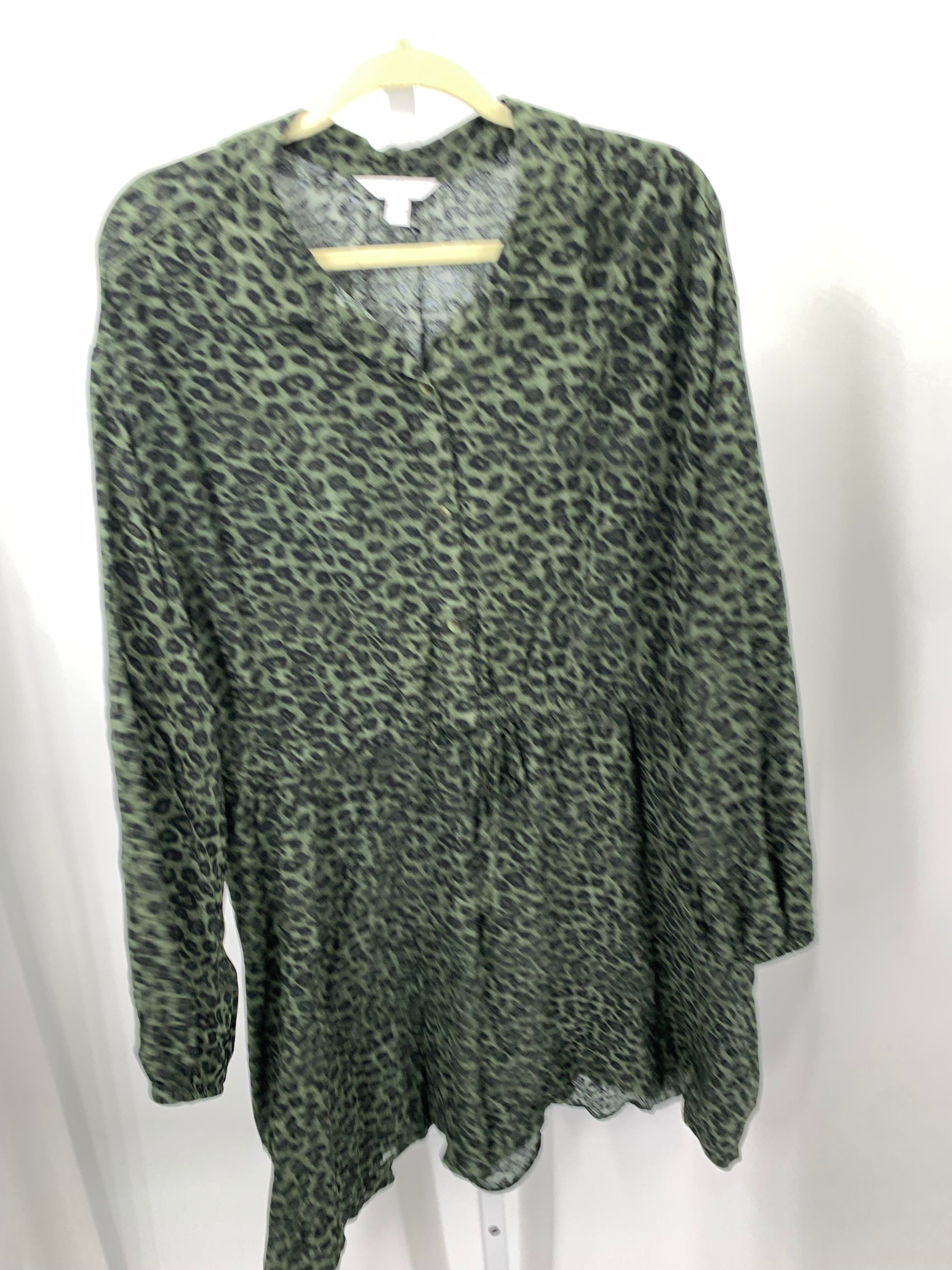 Time and Tru Size 1X Womens Long Sleeve Dress