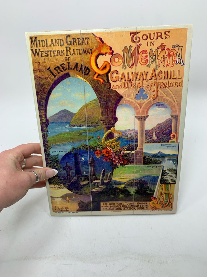IRELAND THEMED LANDMARKS WALL HANGING.