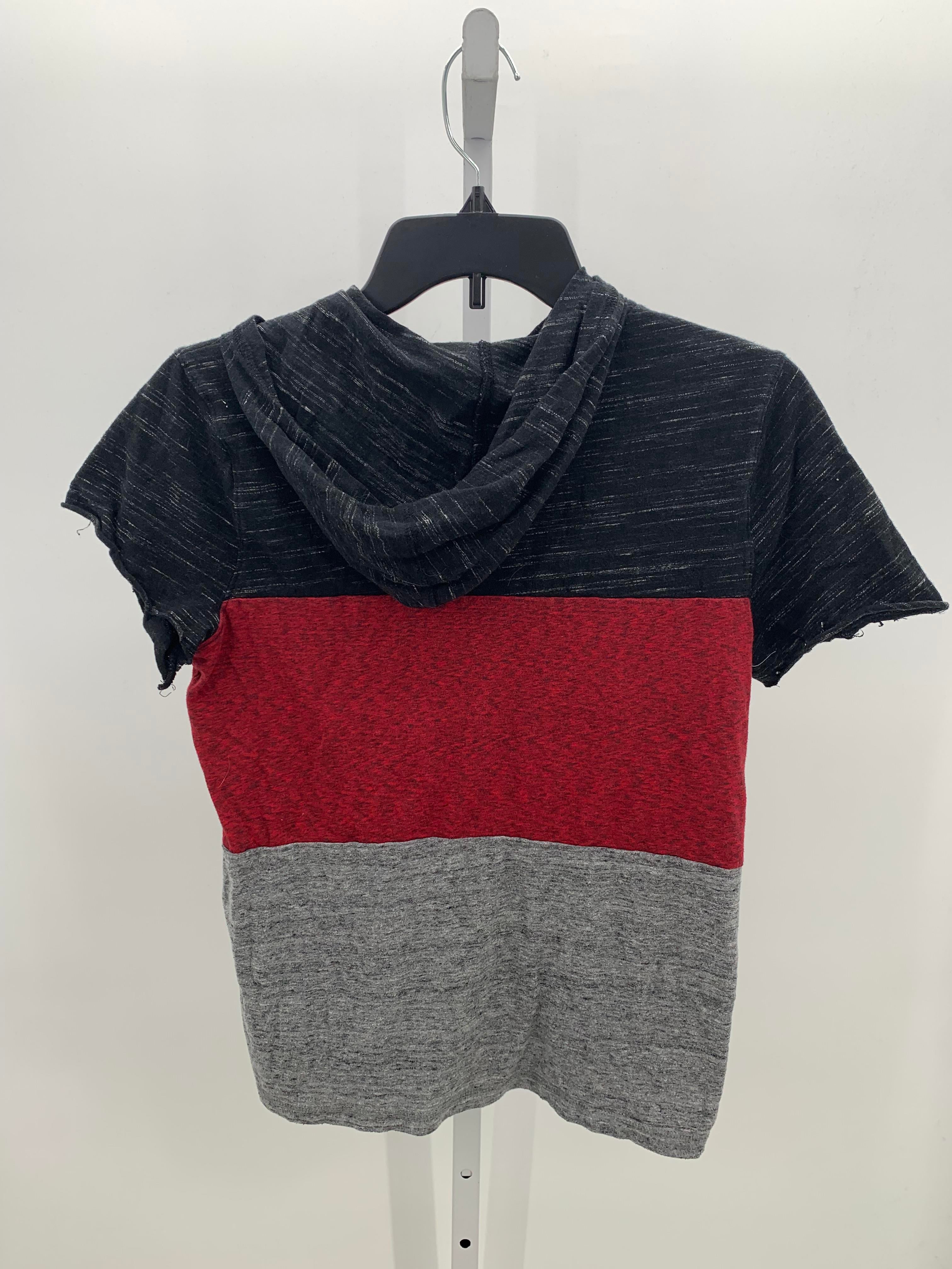 RED GREY KNIT POLO