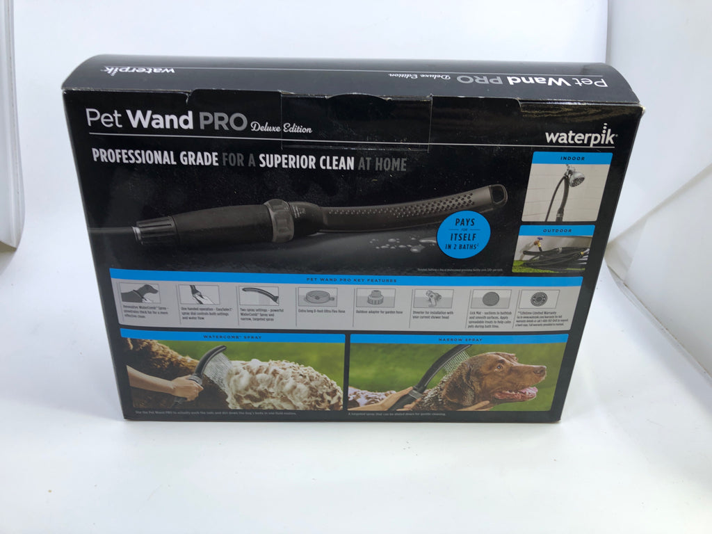 NIB PET WAND PRO DELUXE EDITION DOG BATHING KIT.