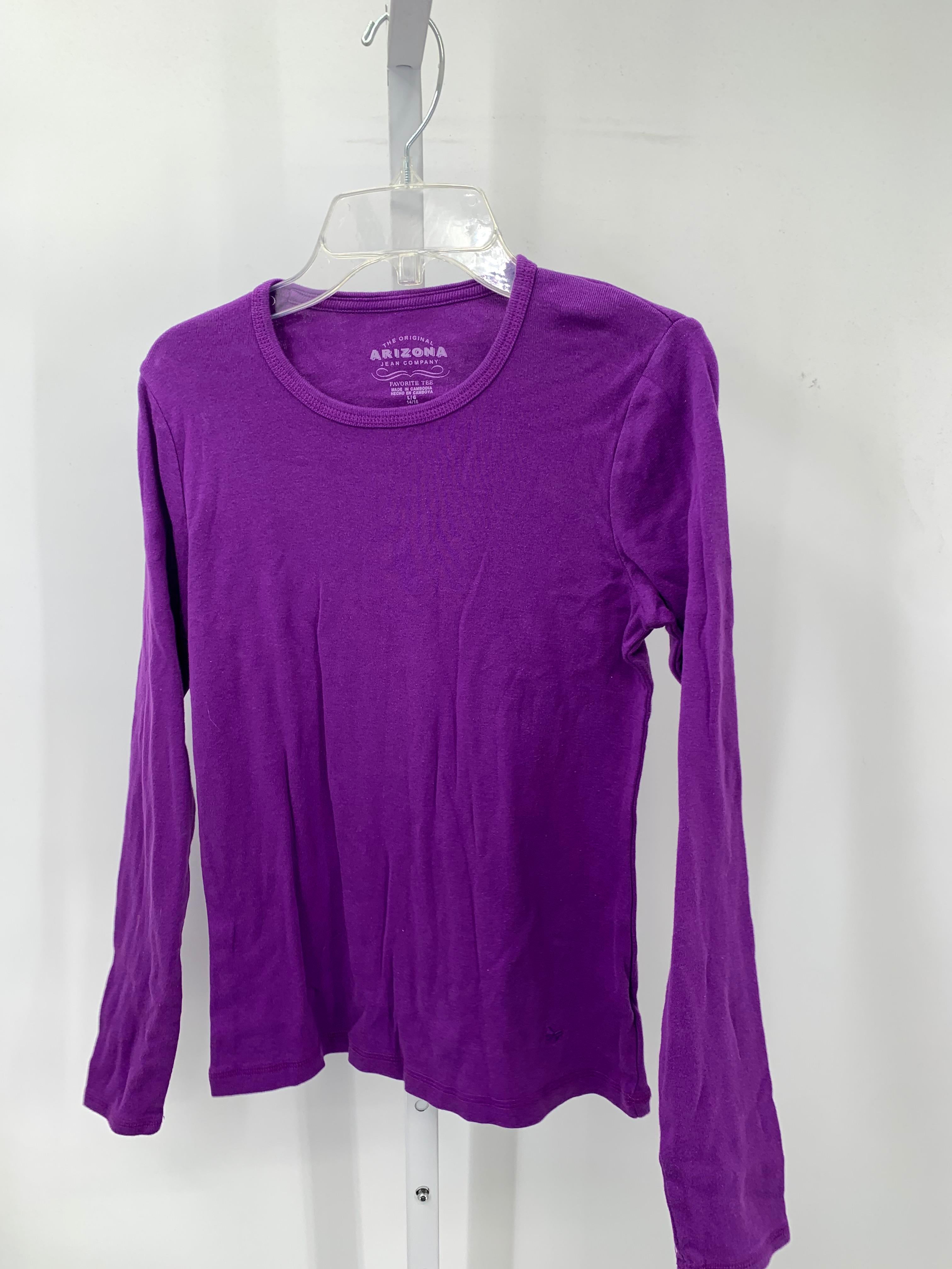 Arizona Size 14-16 Girls Long Sleeve Shirt