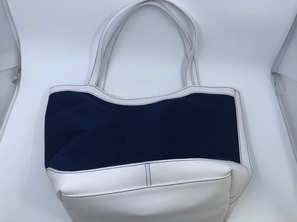 Navy/White Tote Bag