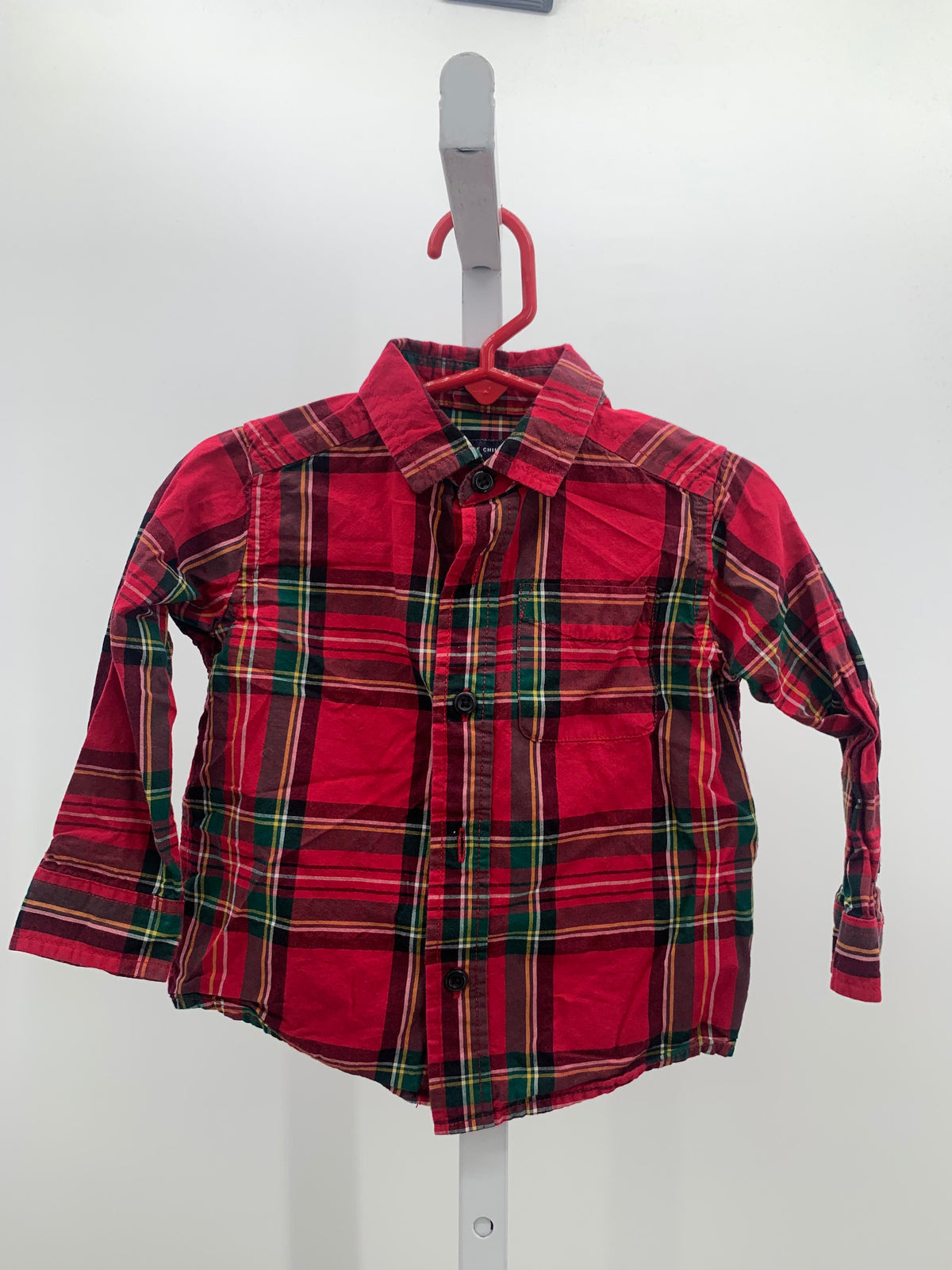 PLAID BTN DOWN