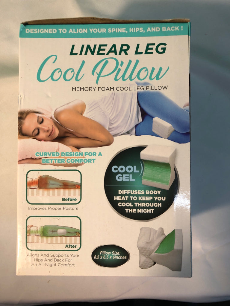 NIB LINEAR LEG COOL PILLOW