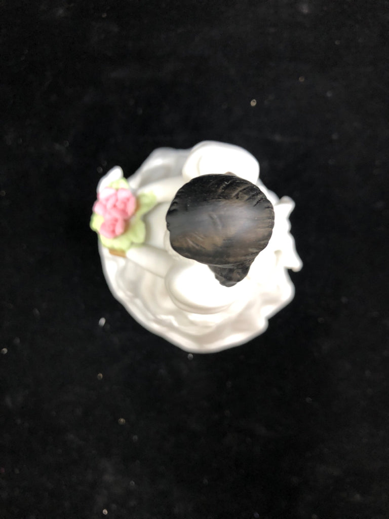 GIRL IN WHITE DRESS FIGURINE.