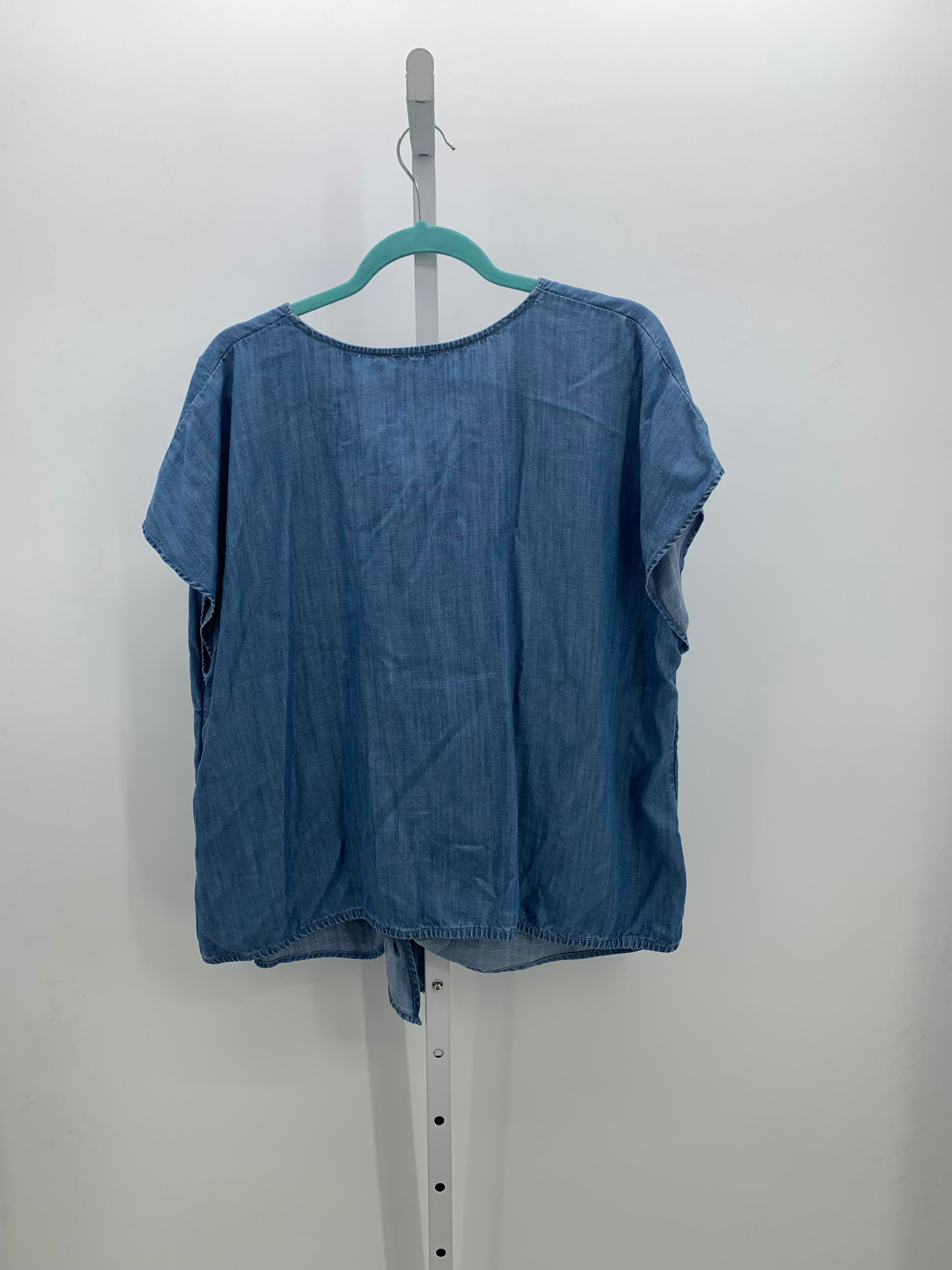 Talbots Size Extra Large Misses Short Sleeve Shirt
