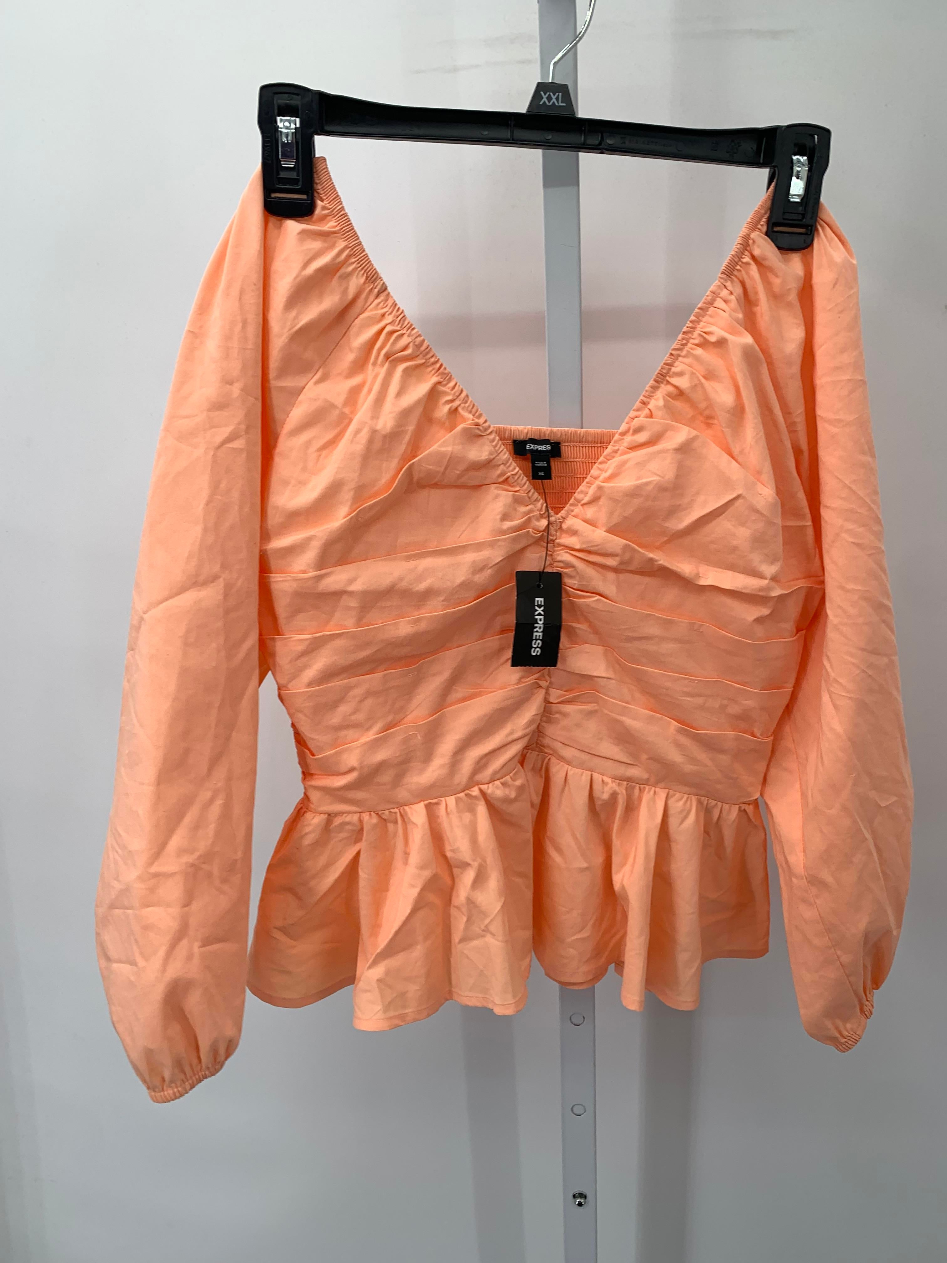 Express Size X Small Juniors 3/4 Sleeve Shirt