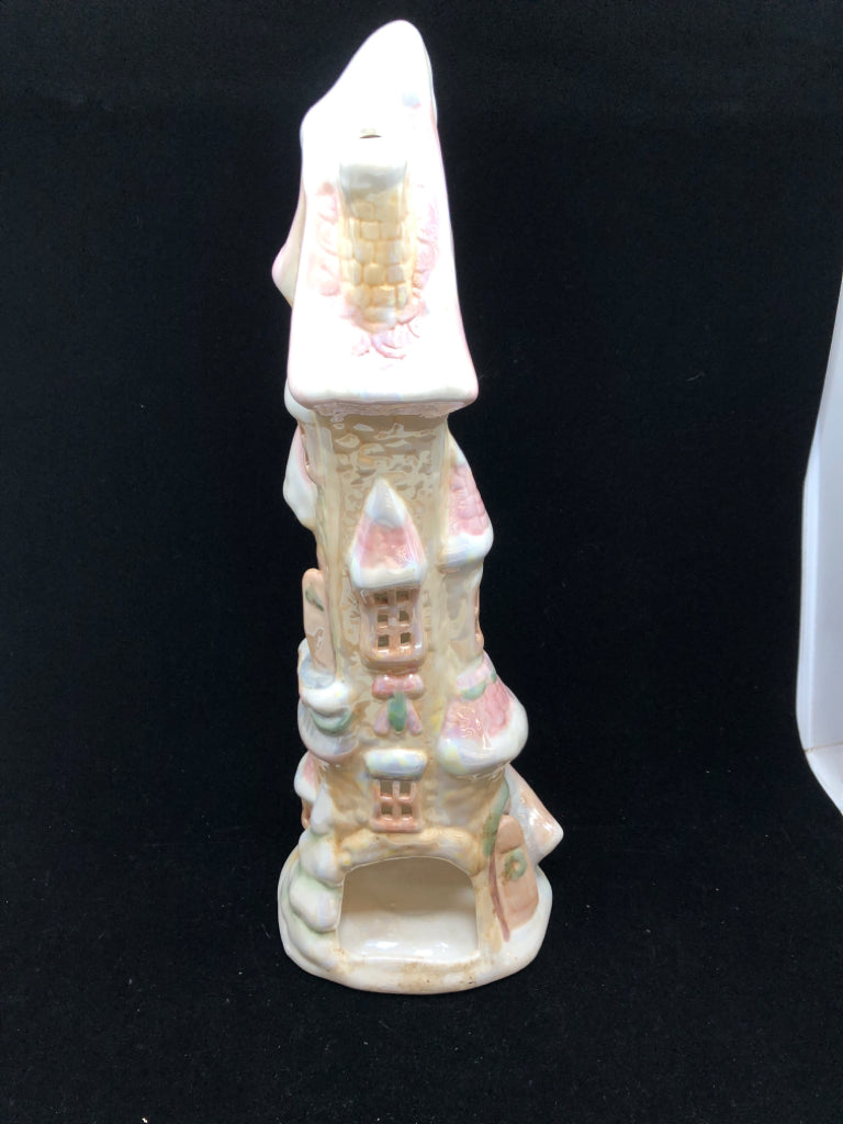 STACKED CHRISTMAS HOUSE VOTIVE HOLDER.