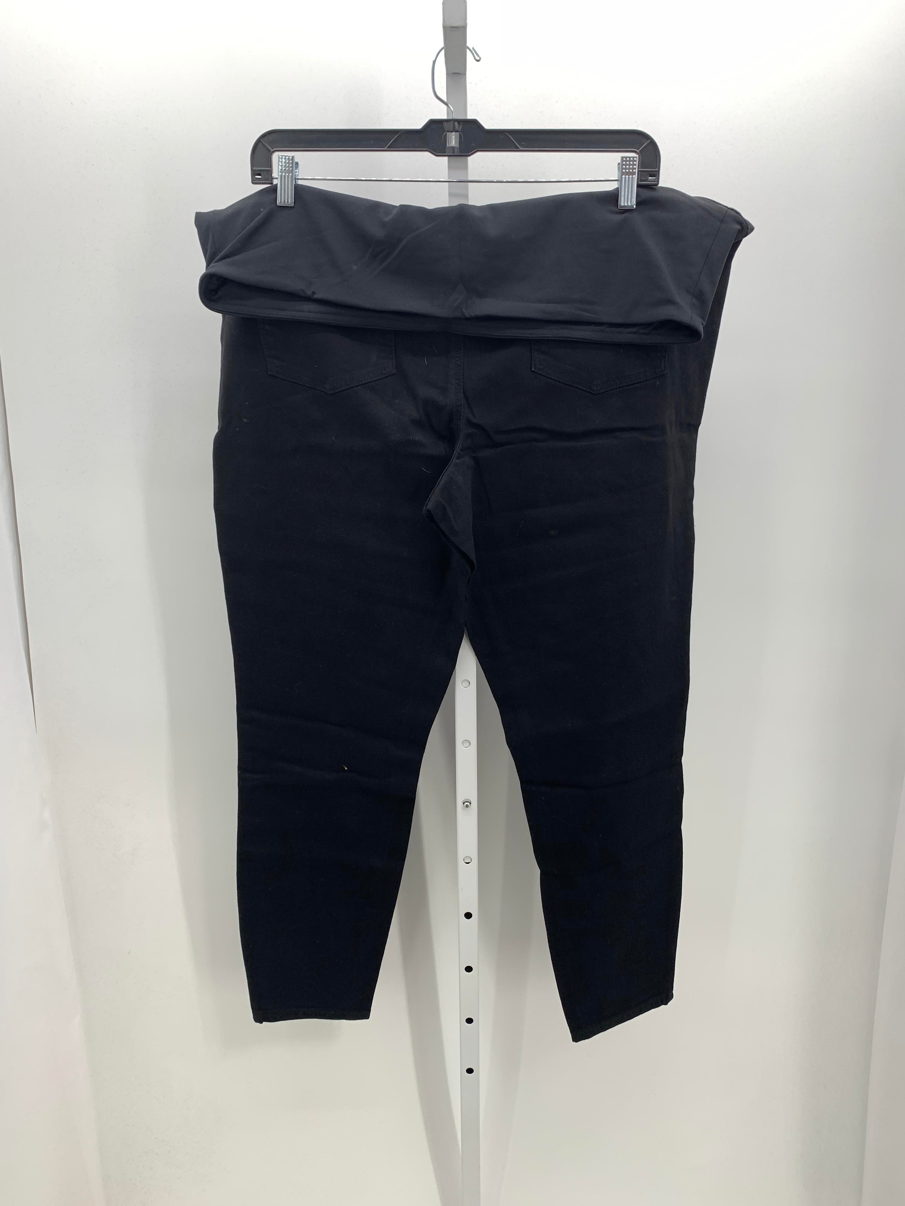Maurices Black Size 22W Maternity Pants